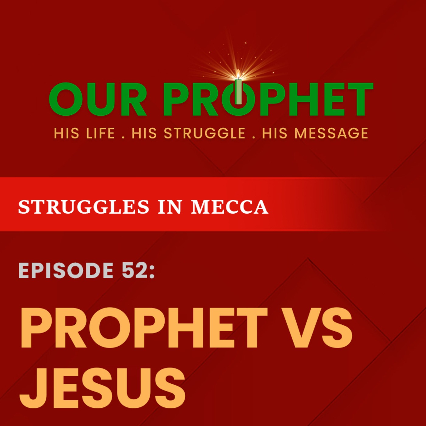 Ep 52: Was Jesus Pacifist But Prophet Muhammad A Warmonger? | Struggles in Mecca | #OurProphet episode artwork
