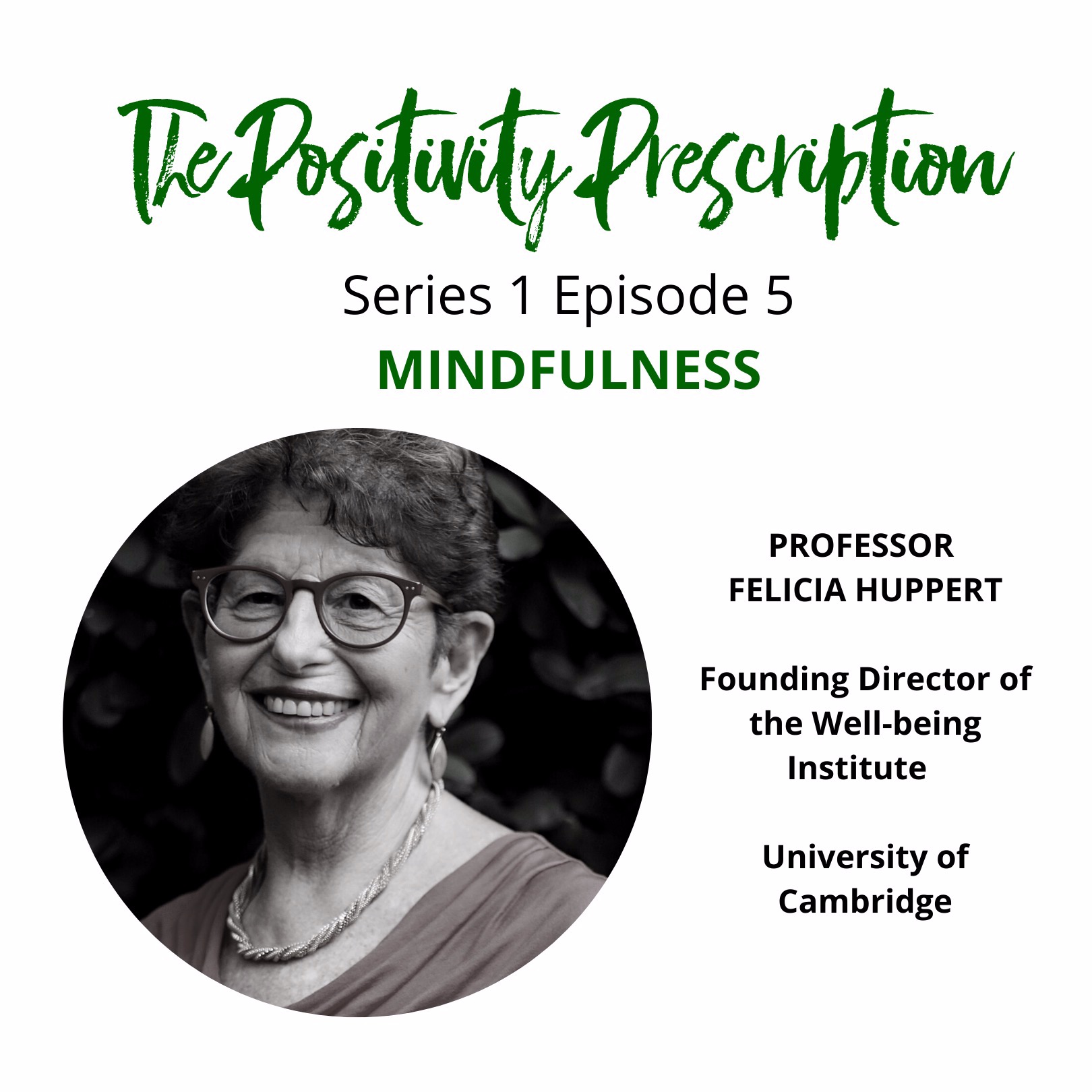 Professor Felicia Huppert: Mindfulness