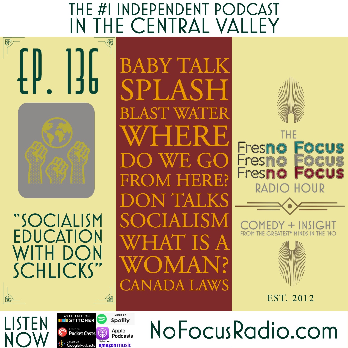 The no Focus Radio Hour Ep 136: “Socialism Education with Don Schlicks” episode artwork