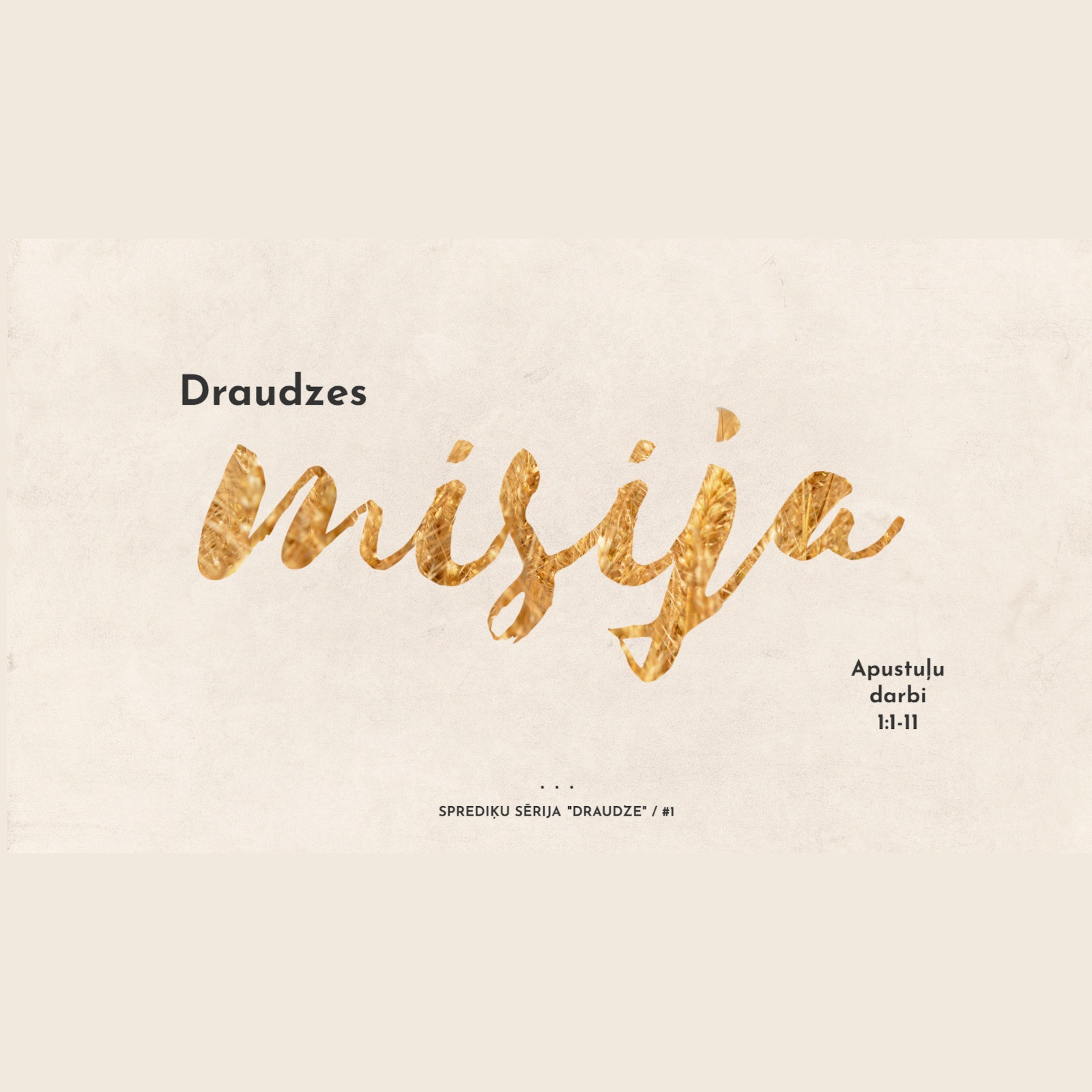 Draudzes misija - Apustuļu darbi 1:1-11 (19.06.2022.) episode artwork