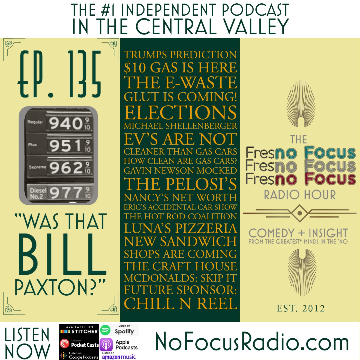 The no Focus Radio Hour Ep 135: "Was that Bill Paxton?" episode artwork