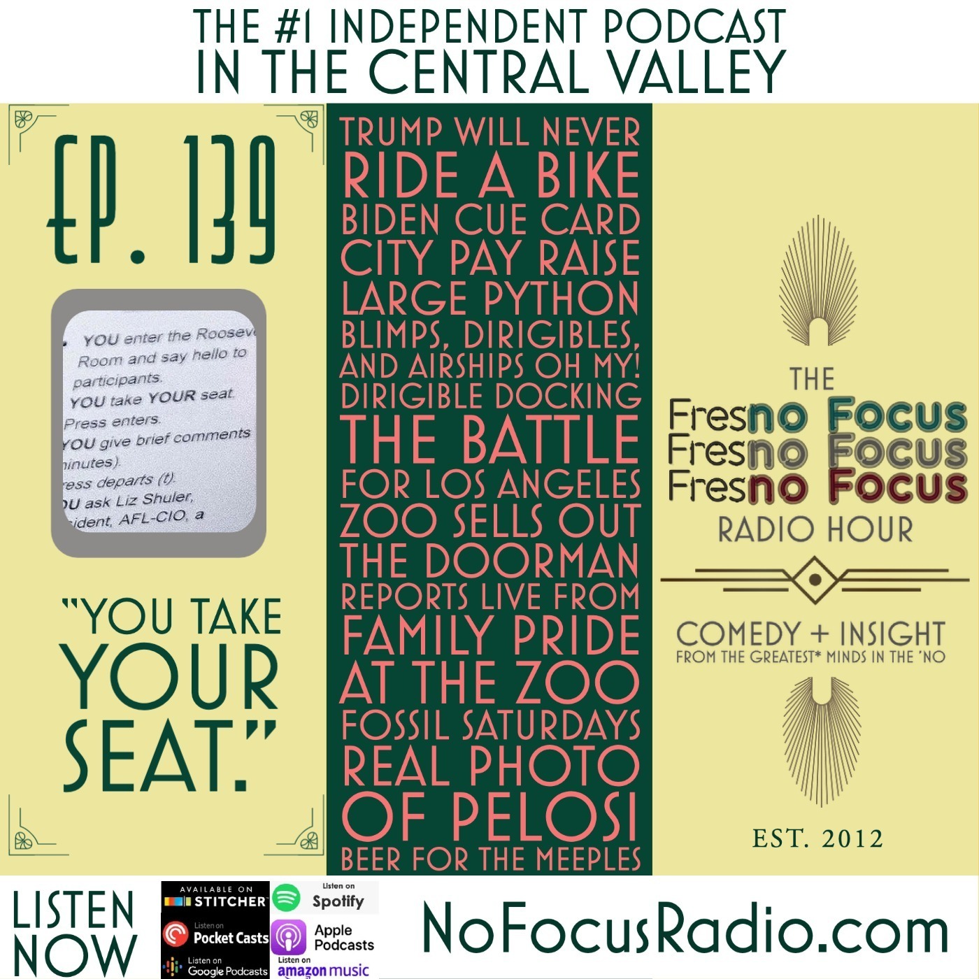 The no Focus Radio Hour Ep 139: “You take YOUR seat." episode artwork