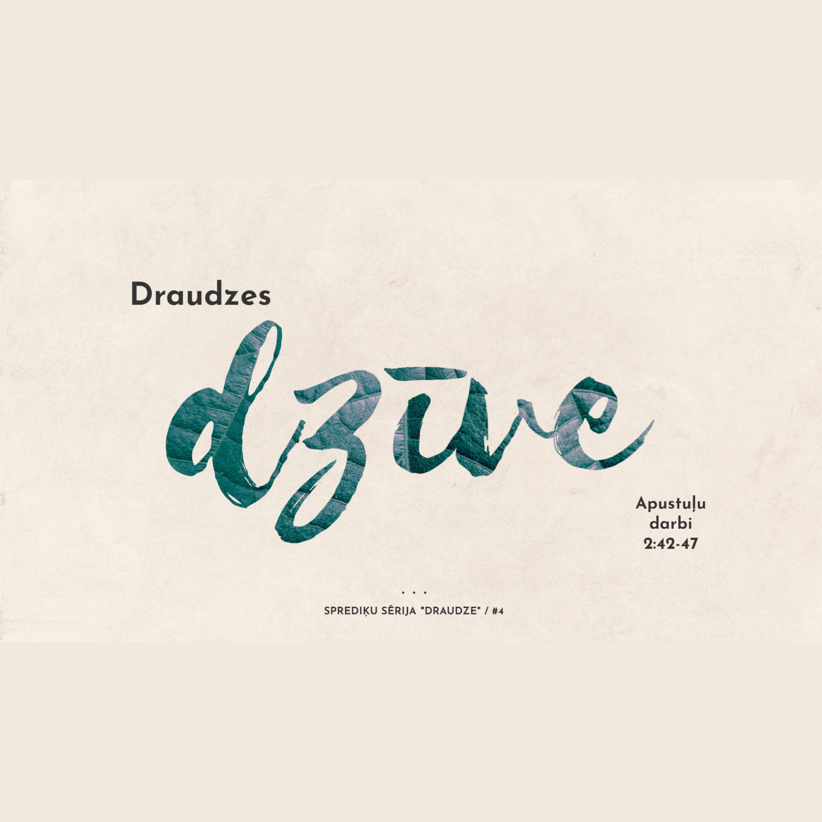 Draudzes dzīve - Apustuļu darbi 2:42-47 (10.07.2022.) episode artwork