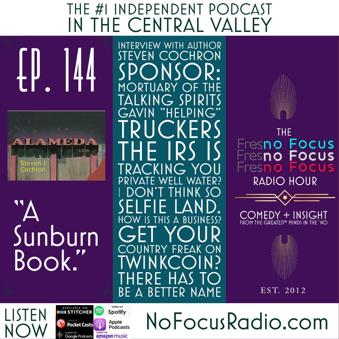 The no Focus Radio Hour Ep 144 : “A Sunburn Book." episode artwork