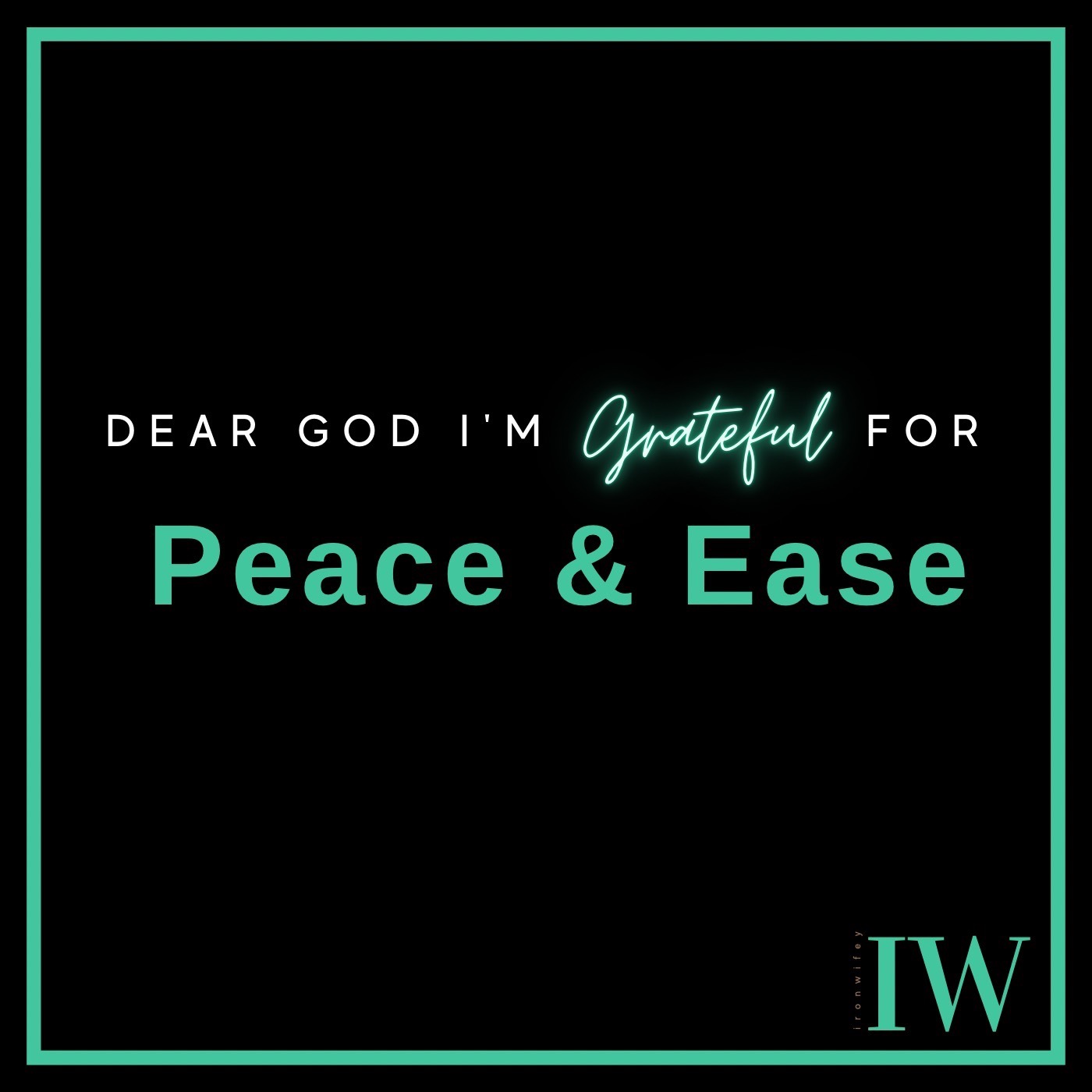 Day #555 - Peace and Ease