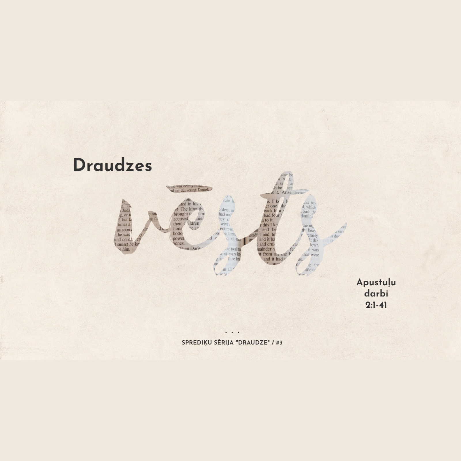 Draudzes vēsts - Apustuļu darbi 2:1-41 (03.07.2022.) episode artwork