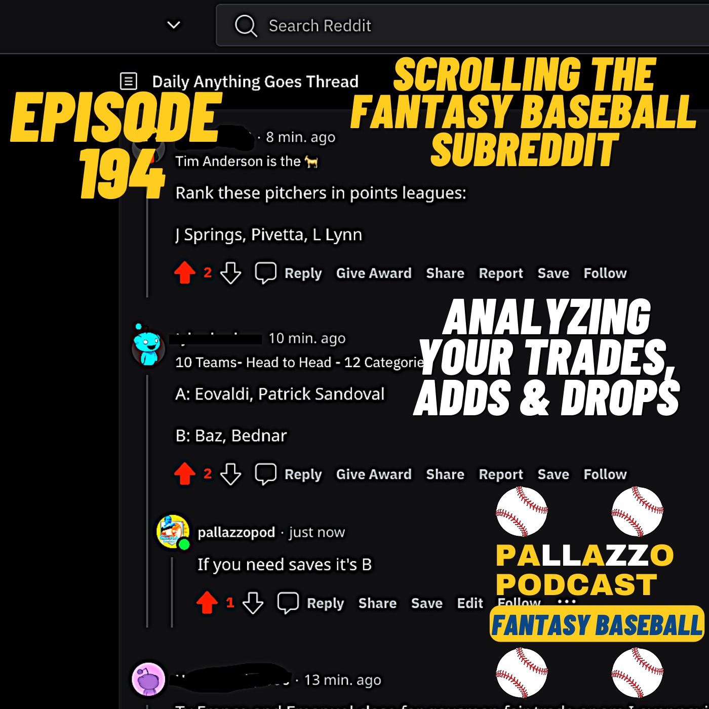 Pallazzo Podcast Fantasy Baseball