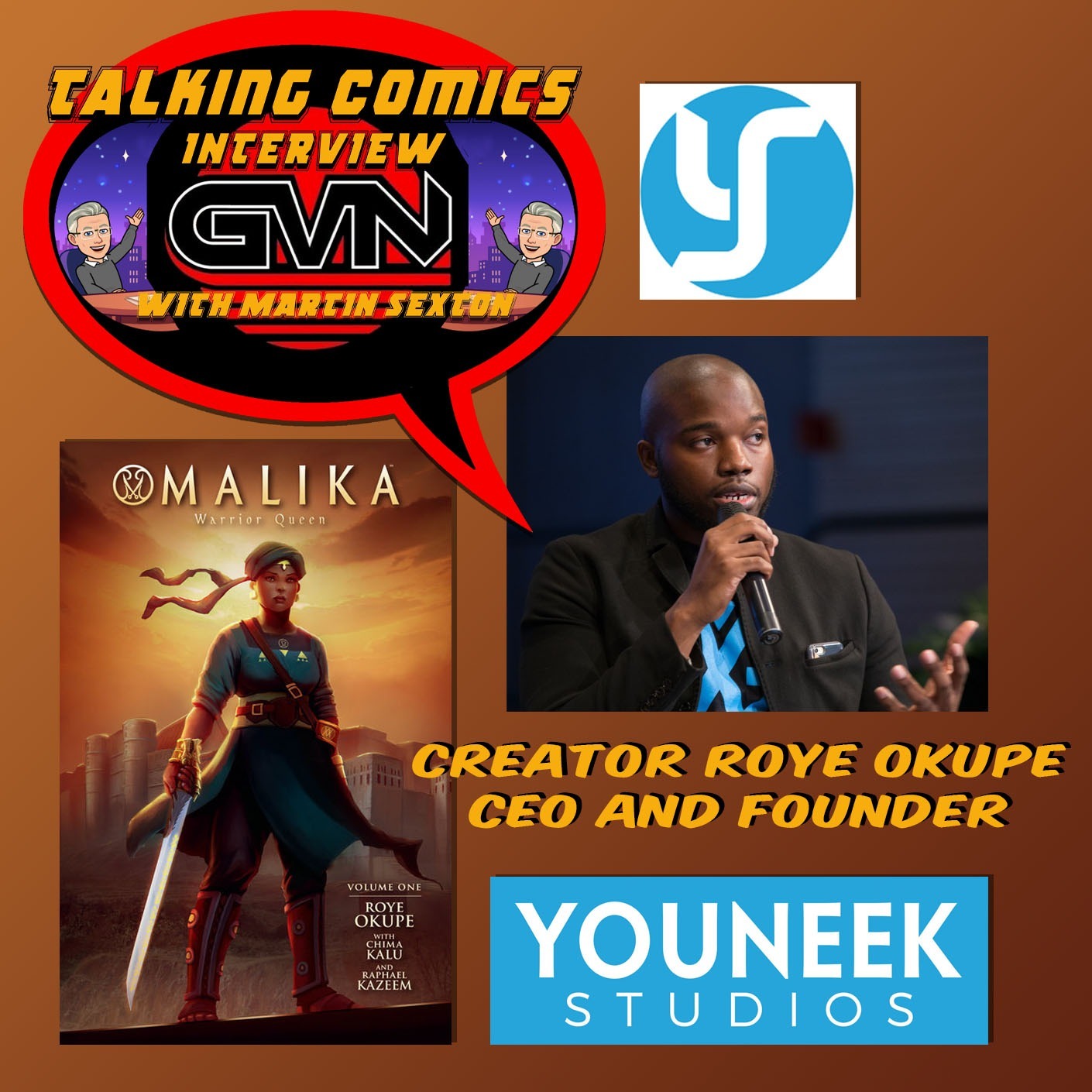 GVN Talking Comics Interview With Roye Okupe episode artwork