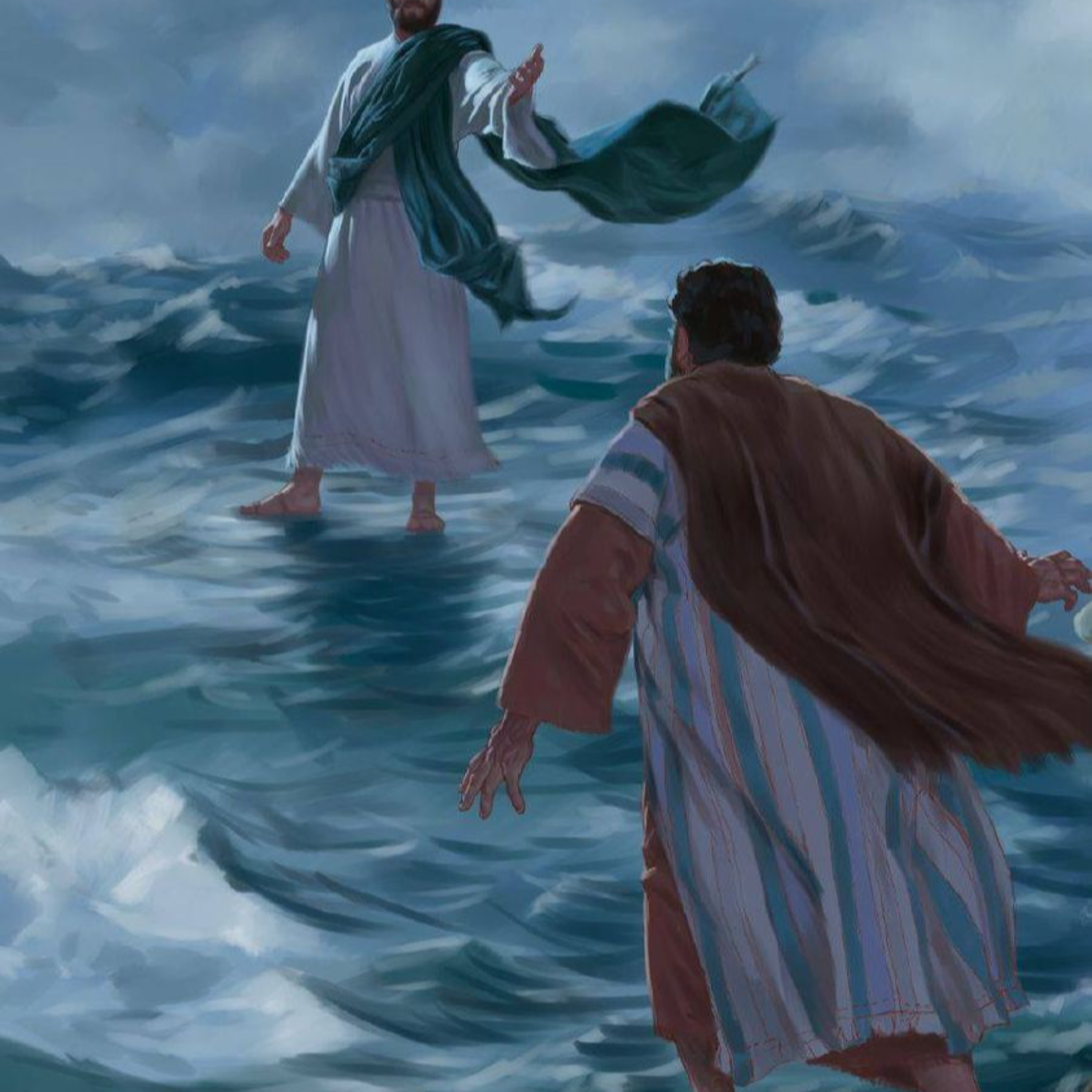 I saw Him walking on water 2