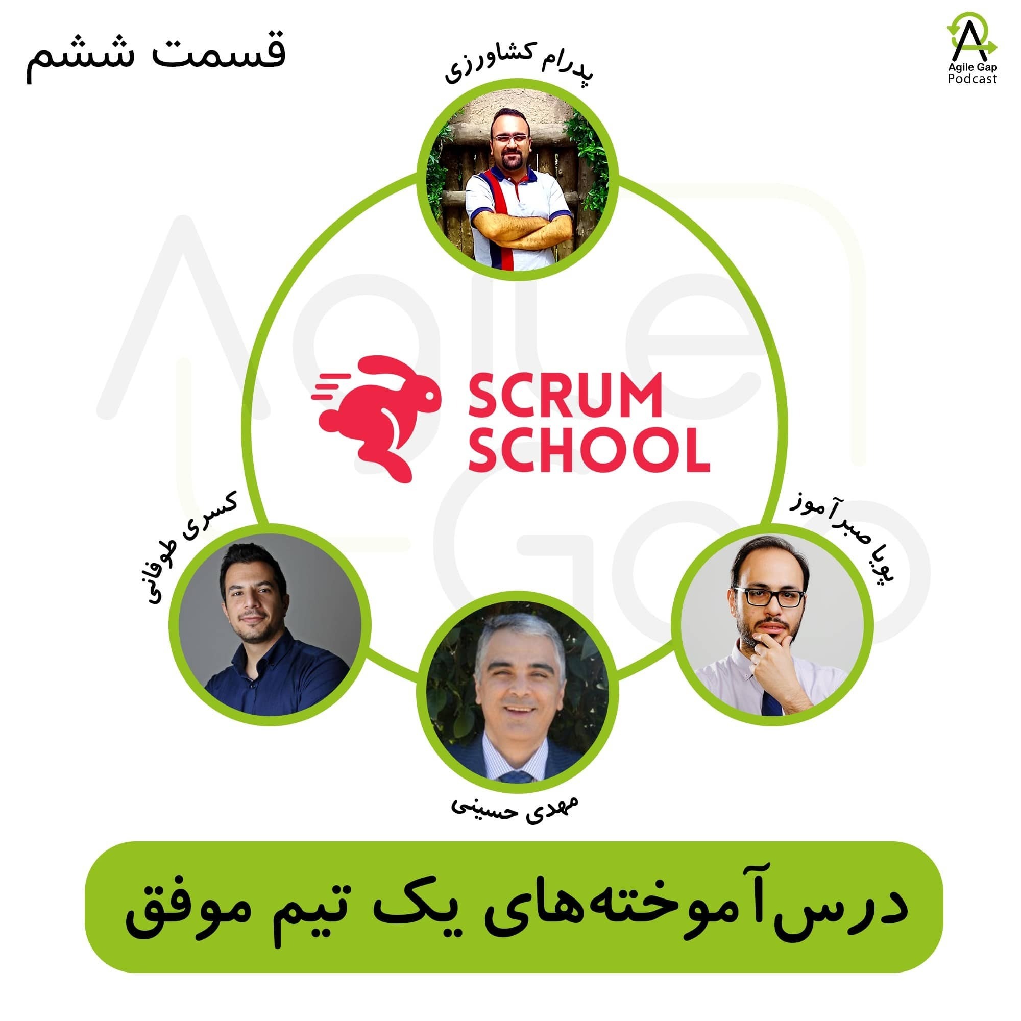 ‫‫‫‫‫۶- درس‌‌‌آموخته‌های یک تیم موفق - با تیم مدرسه اسکرام