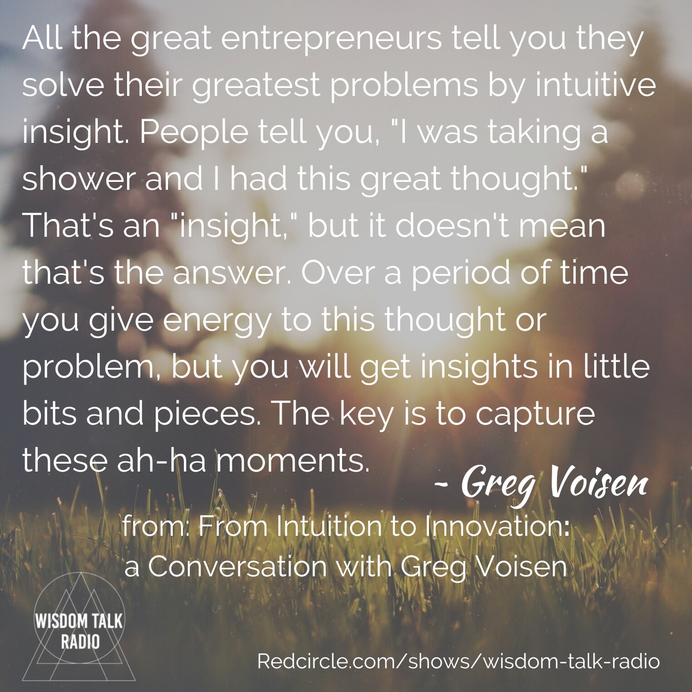 Intuition to Innovation: a Conversation with Greg Voisen