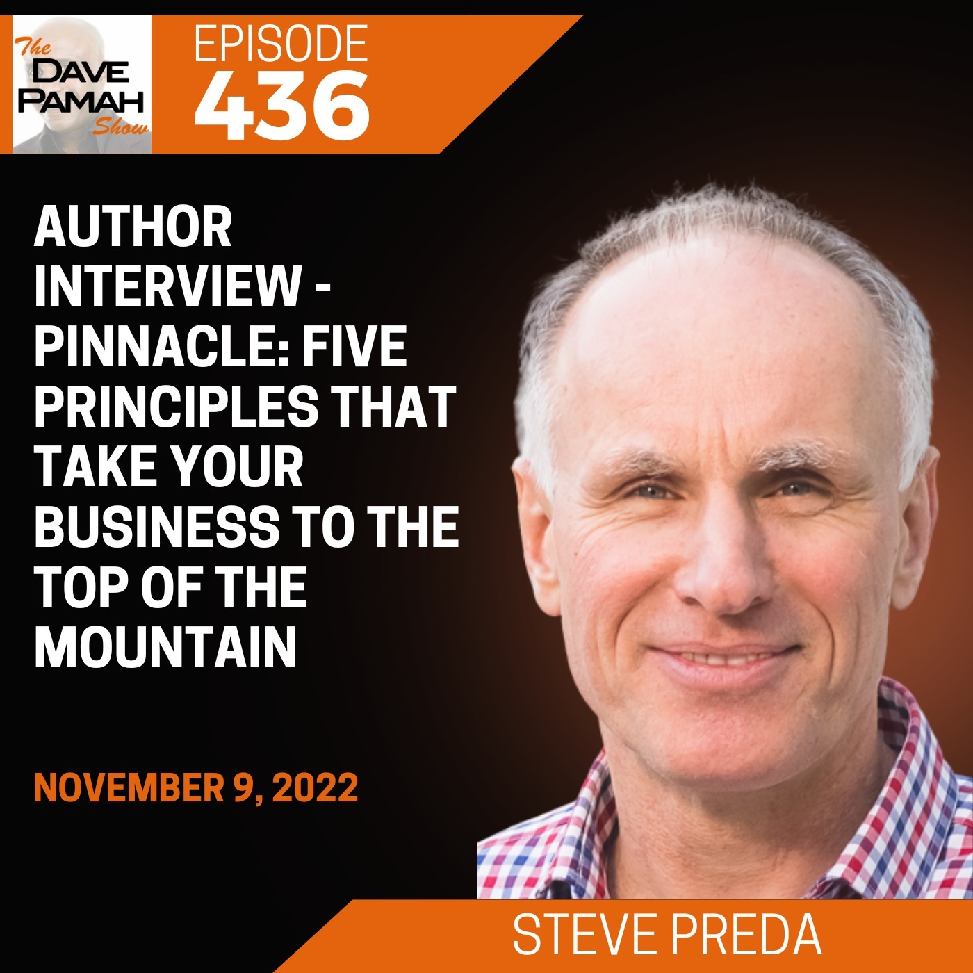 Author Interview - Pinnacle: Five Principles that Take Your Business to the Top of the Mountain with Steve Preda Image