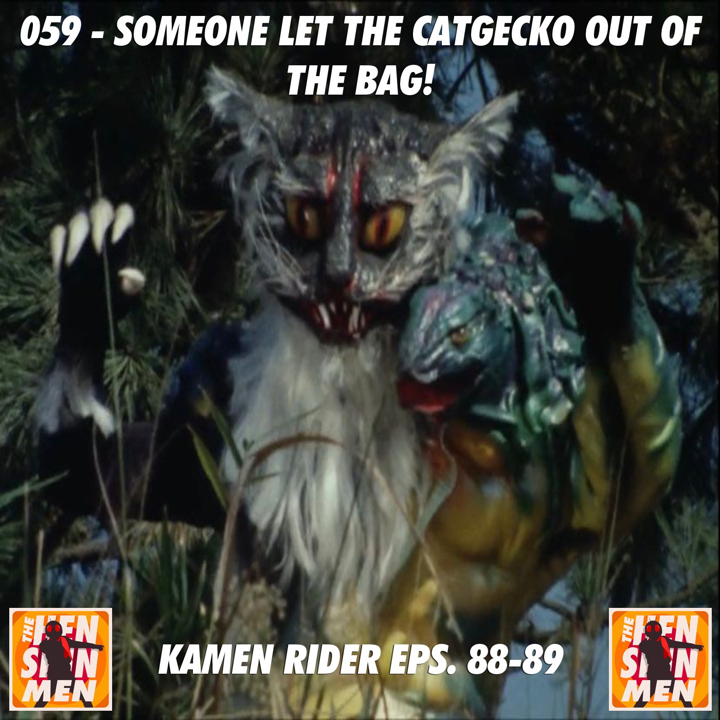059 – Someone Let the Catgecko Out of the Bag! (Kamen Rider Eps. 88-89) episode artwork