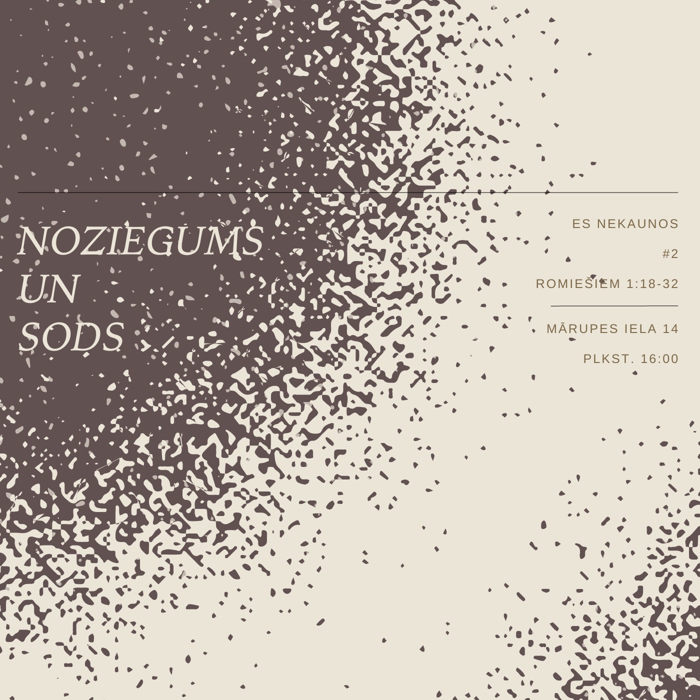 "Noziegums un sods" - Romiešiem 1:18-32 (15.01.2023.) episode artwork