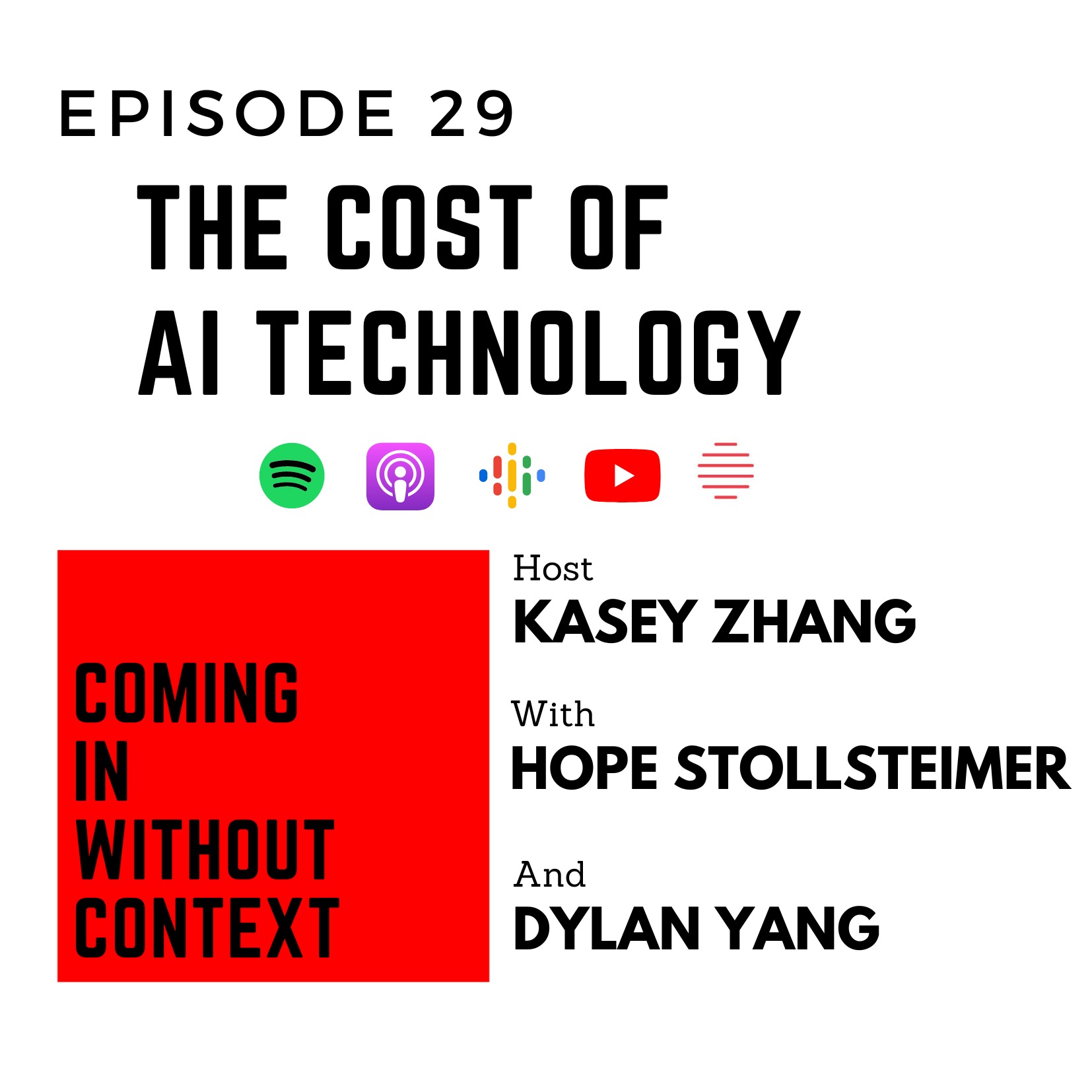 EP 29: The Cost of AI Technology