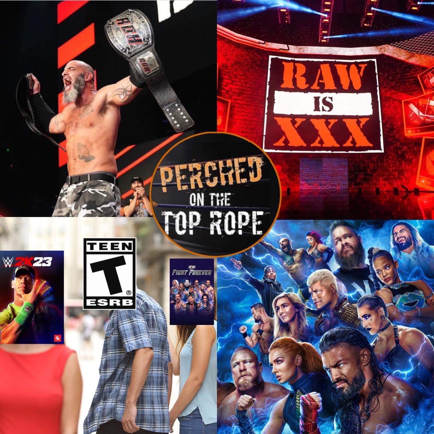 E121:  Jay Briscoe Tribute,  Perched Correspondent’s  Experience at WWE Raw XXX, Update on AEW Fight Forever & 2k23, Royal Rumble Predictions and More, OH MY!