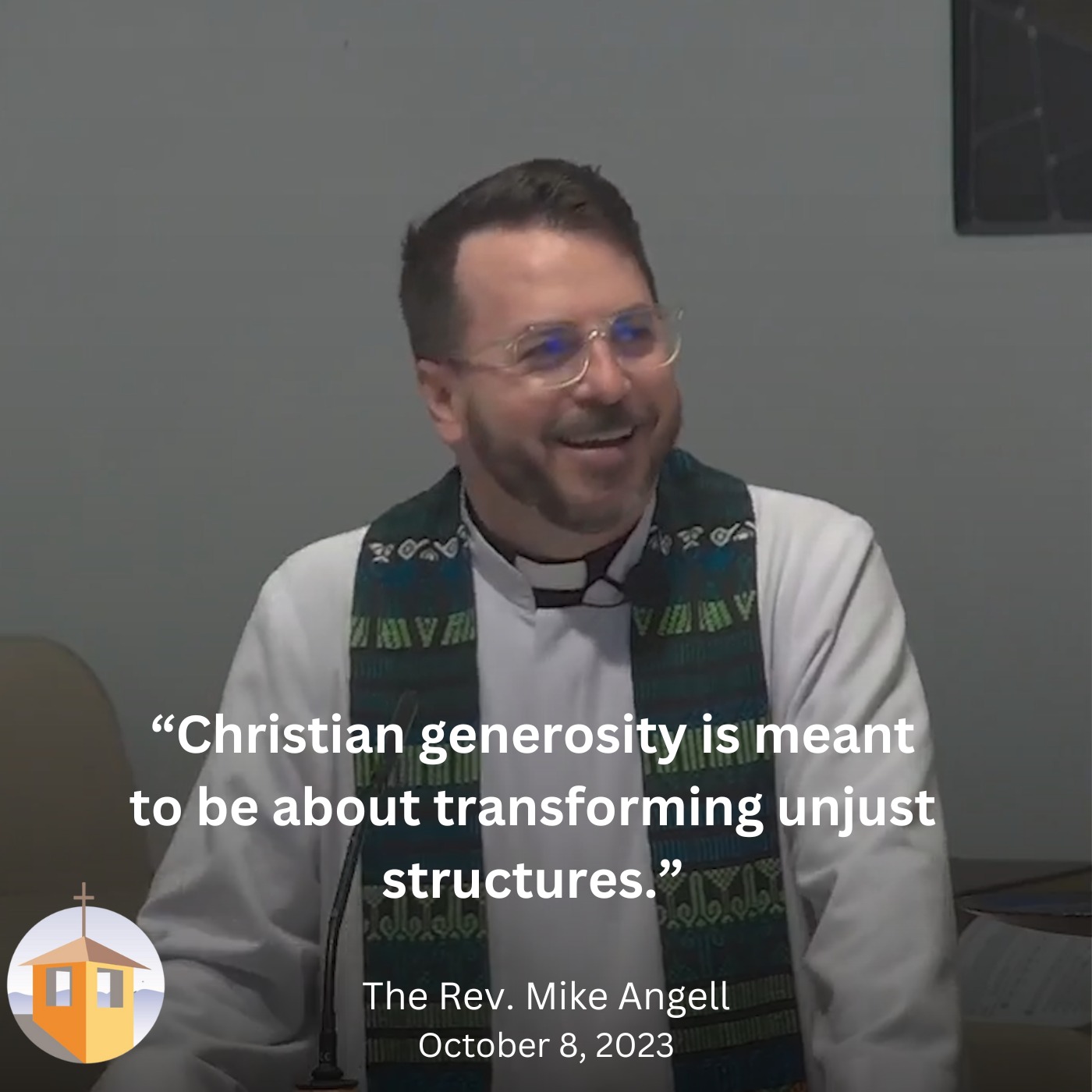 Generosity is a Practice of Justice- The Rev. Mike Angell episode artwork