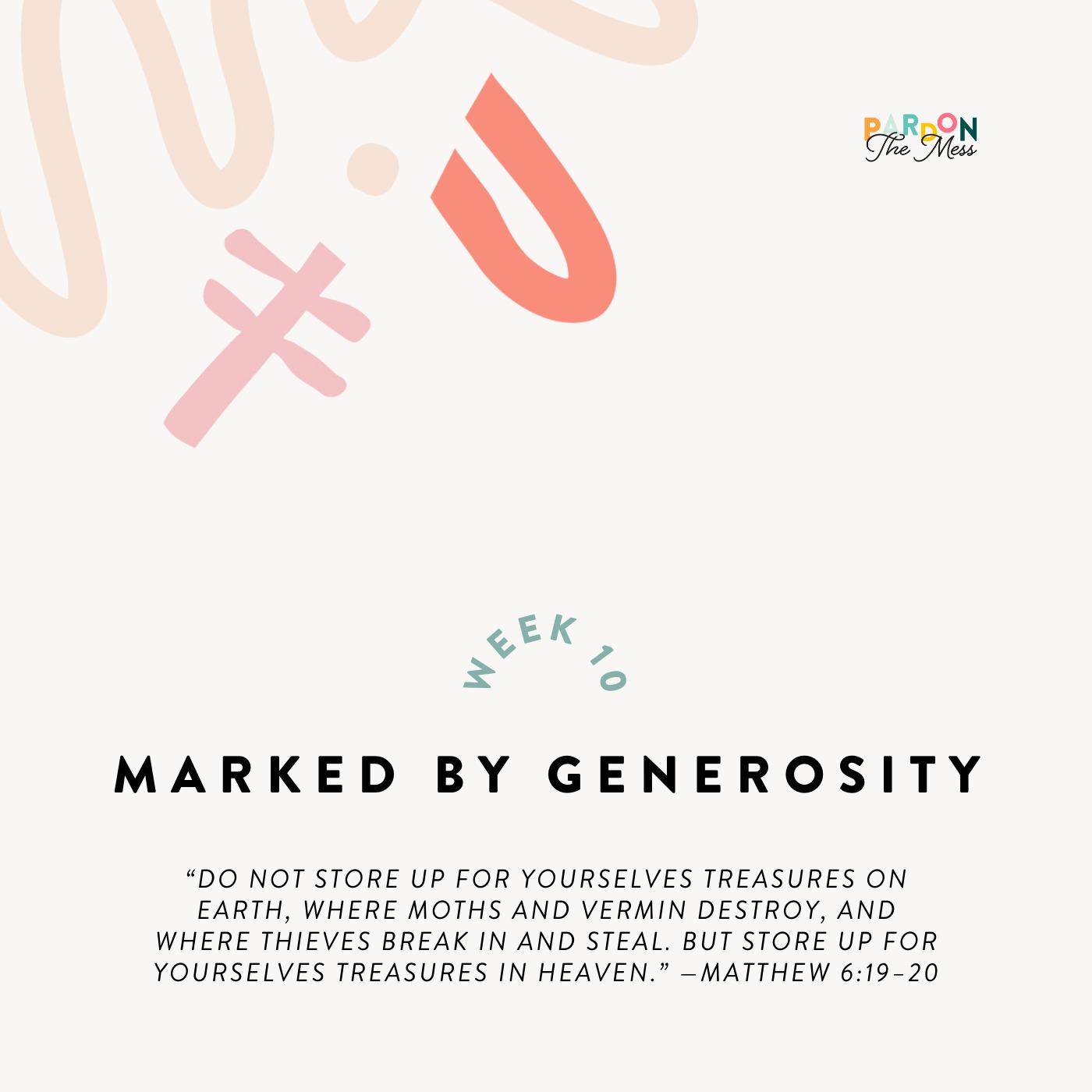 BONUS: Marked by Generosity