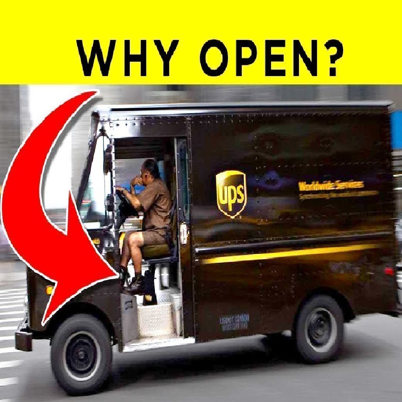 The Real Reason UPS Trucks Always Have Their Doors Open - Fact Show 1