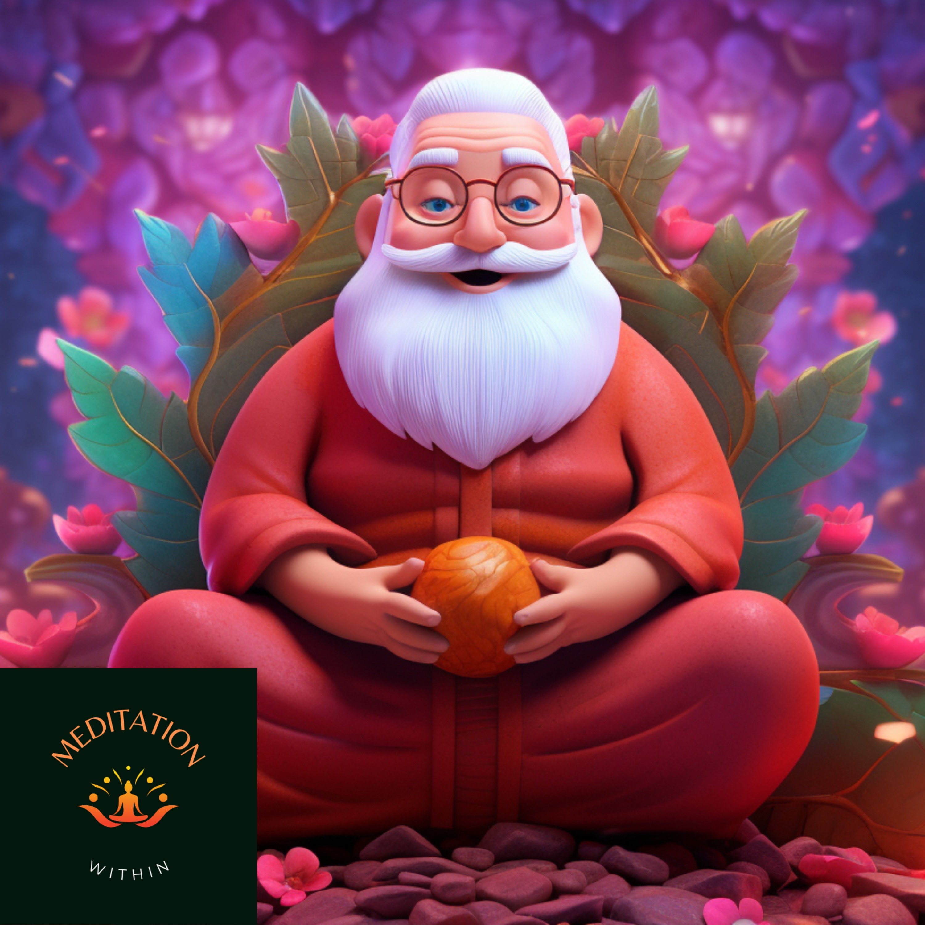 Ep.5 - 10 Minute Meditation | Santa's Serene Oasis 🎅🧘‍♂️ | Meditation with Orange Blossoms & Wind Chimes episode artwork