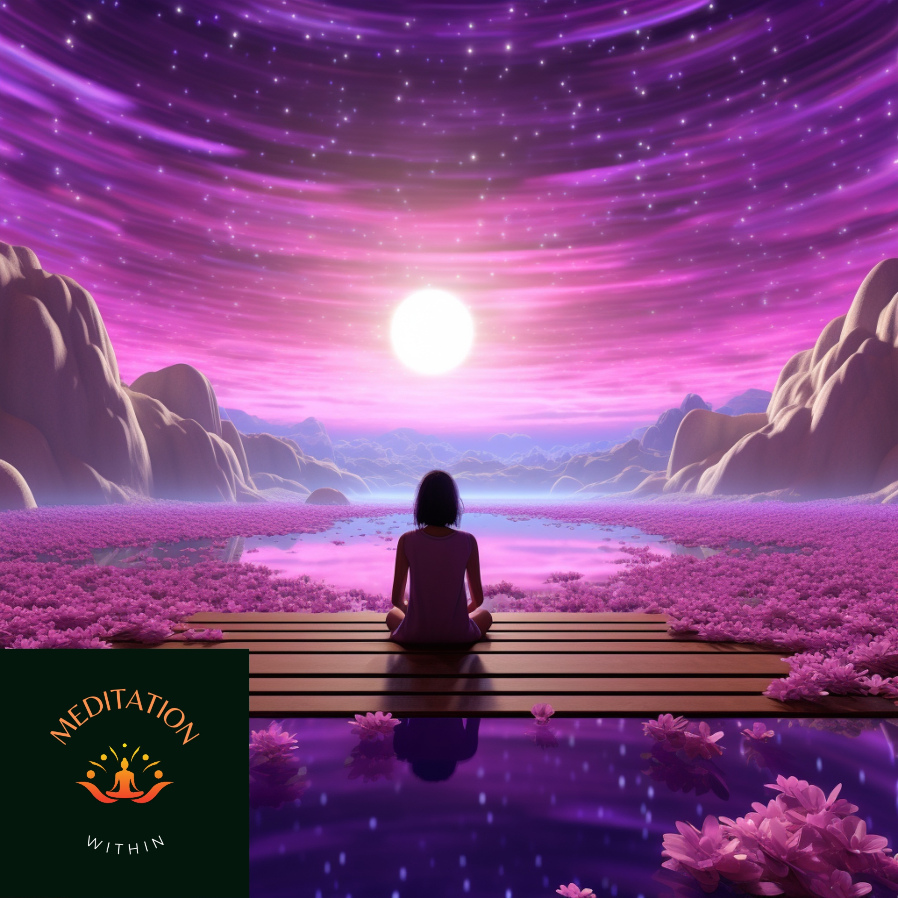 Ep.6 - 10 Minute Meditation | Moonlit Serenity 🌕🧘‍♀️ | Lotus Pose Meditation by the Water with 417 Hz Sound episode artwork