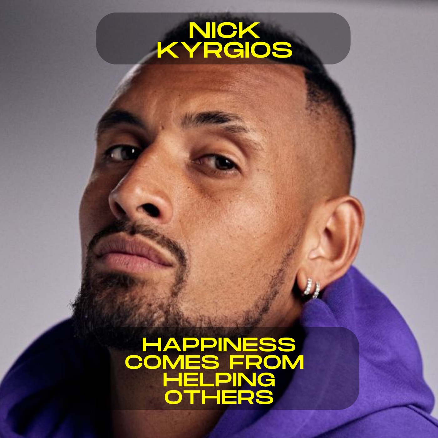 Nick Kyrgios; Happiness comes from helping others motivational speech
