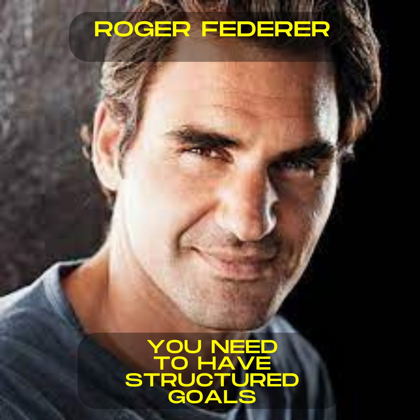 Roger Federer; You need to have structured goals motivational speech