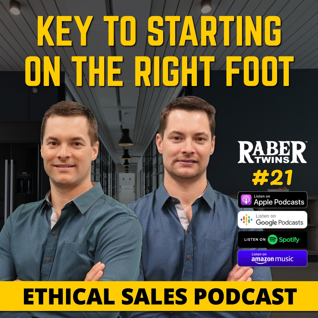KEY TO STARTING ON THE RIGHT FOOT by the Raber twins episode artwork