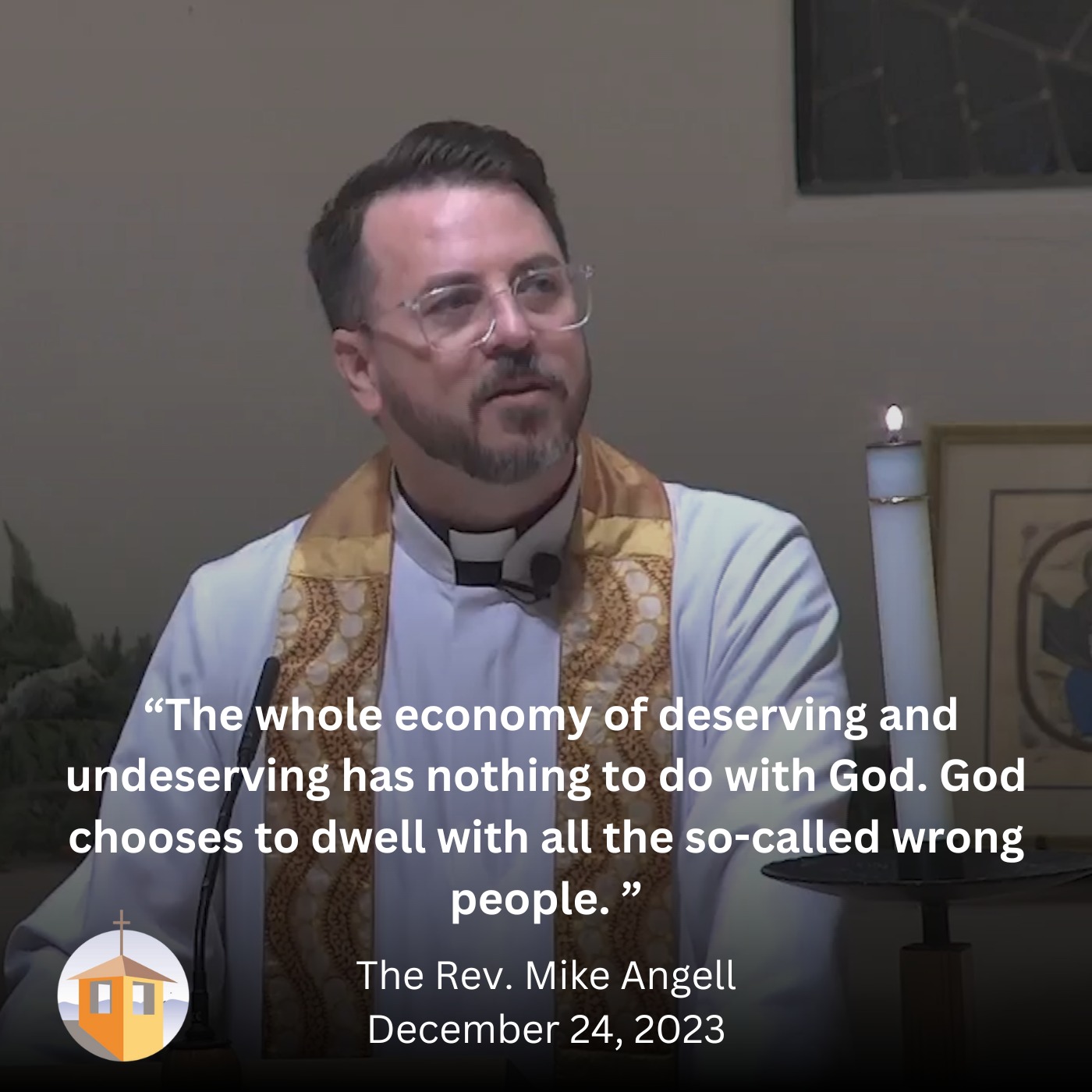 Christ in the Rubble Christmas 2023- The Rev. Mike Angell episode artwork