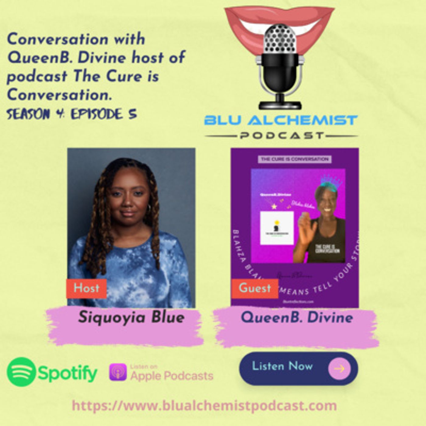 Conversation with QueenB.Divine - The host of the Cure is Conversation podcast! episode artwork