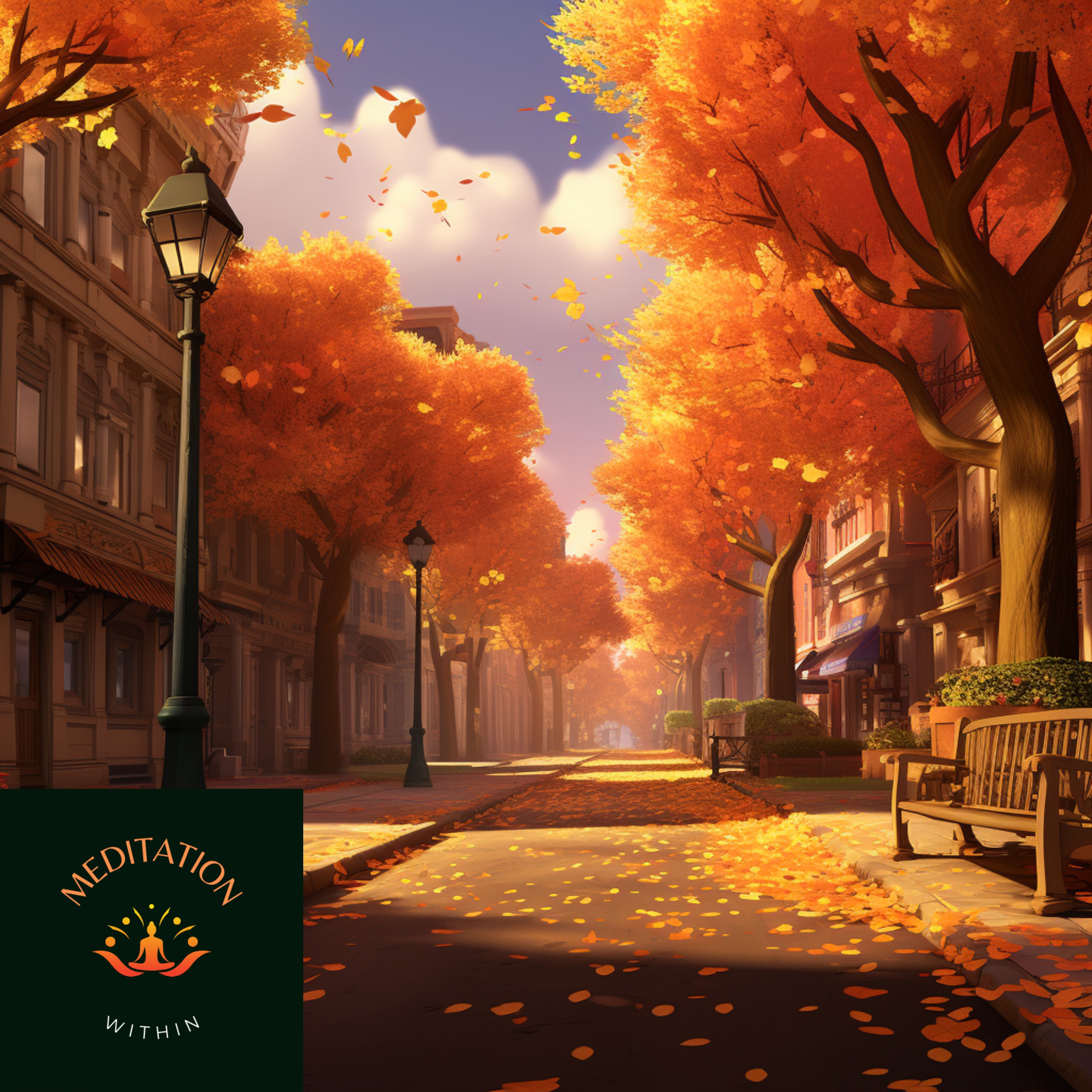 Ep.11 - 10 Minute Meditation | Autumn Tranquility 🍁🌧️ | City Street Meditation with Serene Rain and Wind episode artwork