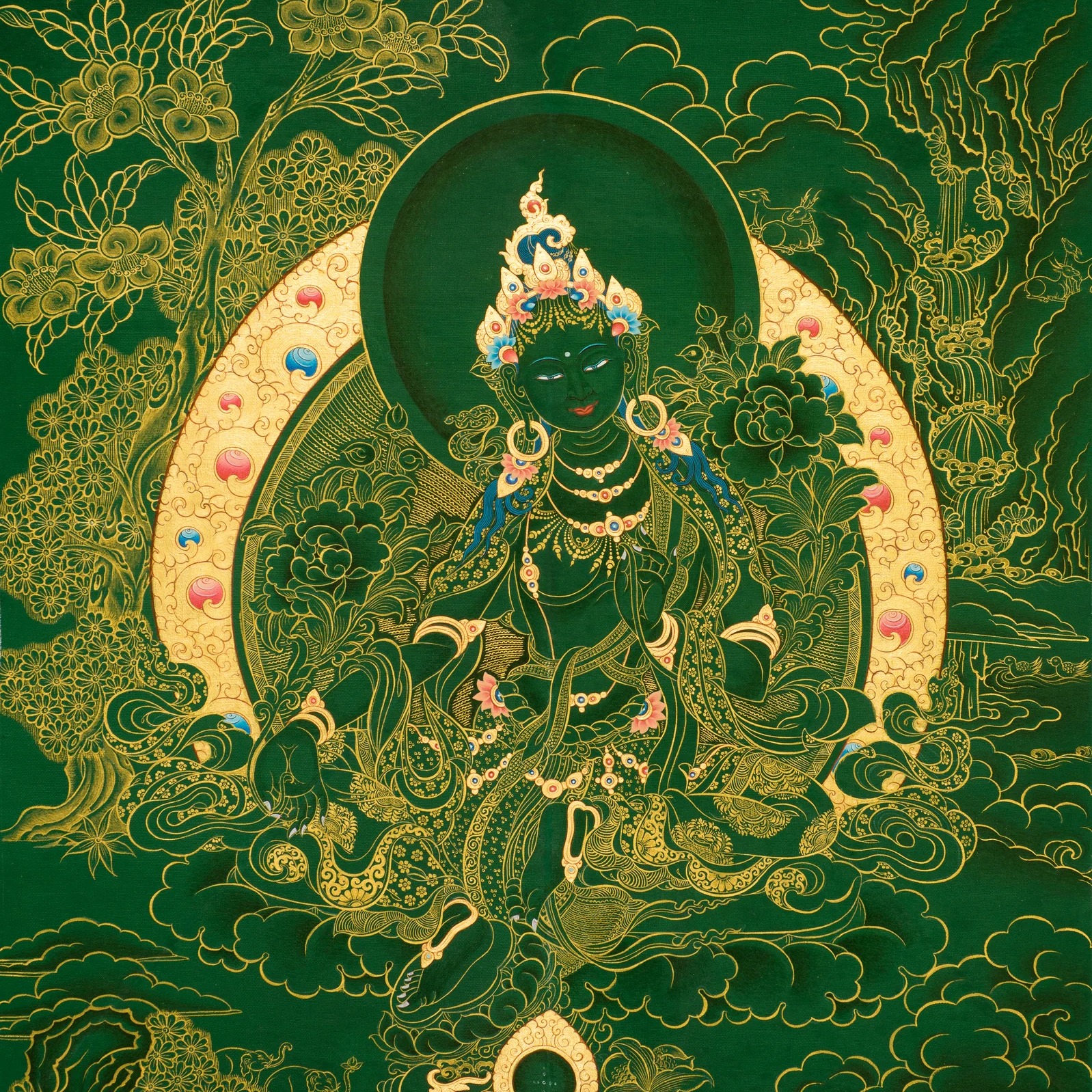 Green Tara with Dhammadinna