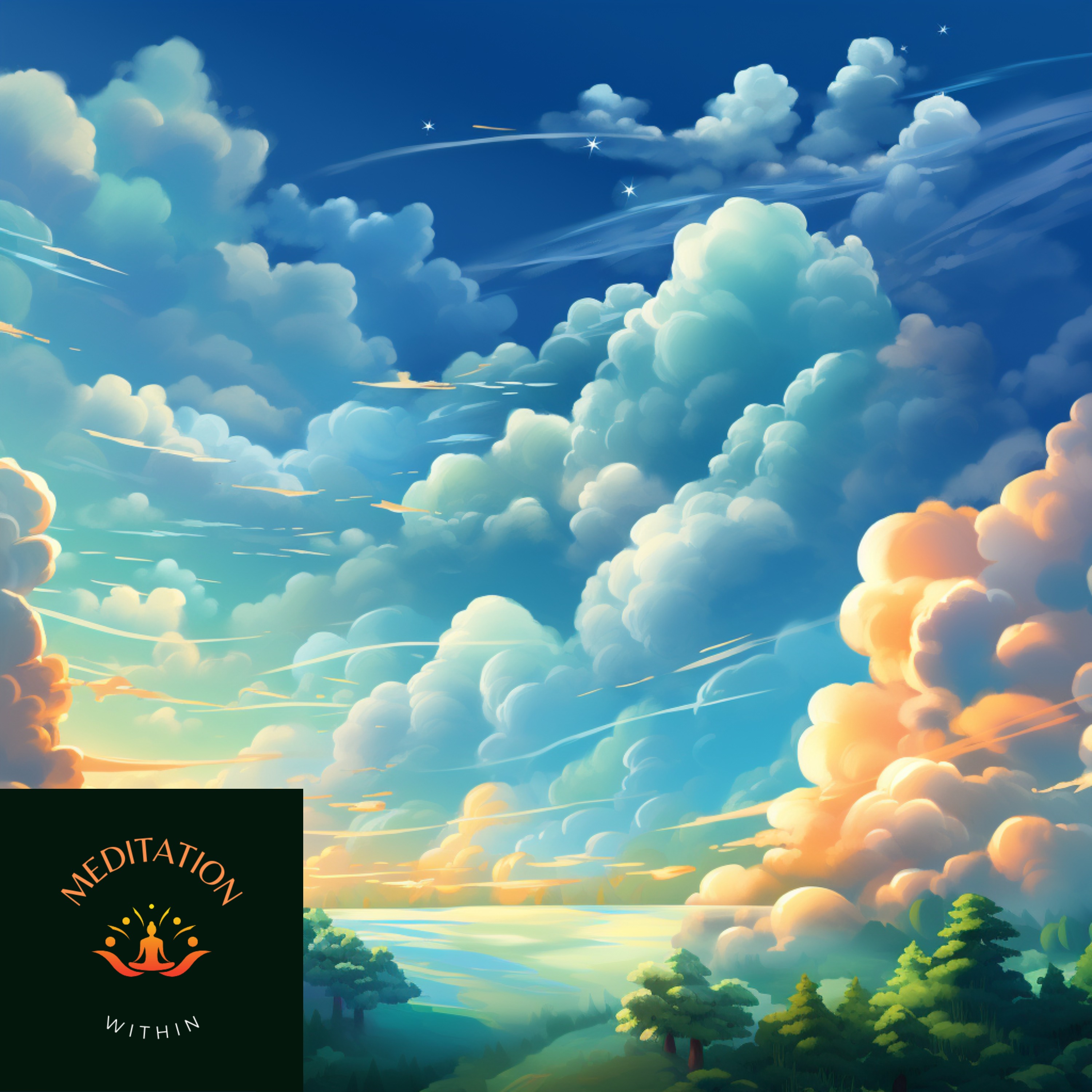 Ep.24 - 10 Minute Meditation | Lake of Serenity 🌲🌤️ | Meditation with OM Chanting Sound episode artwork