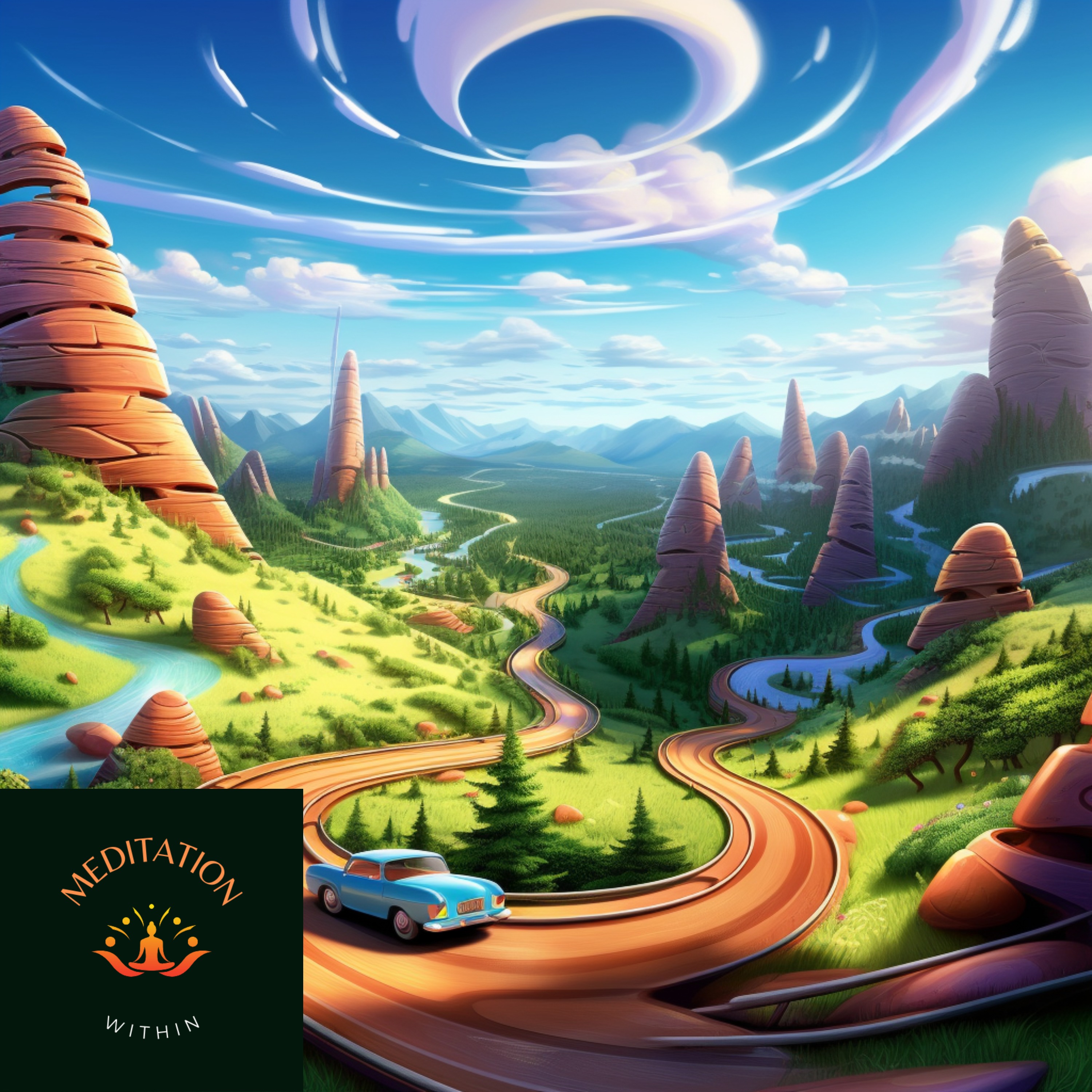 Ep.28 - 10 Minute Meditation | Valley of Serenity 🌿🛤️ | Meditation with 528 Hz Healing episode artwork