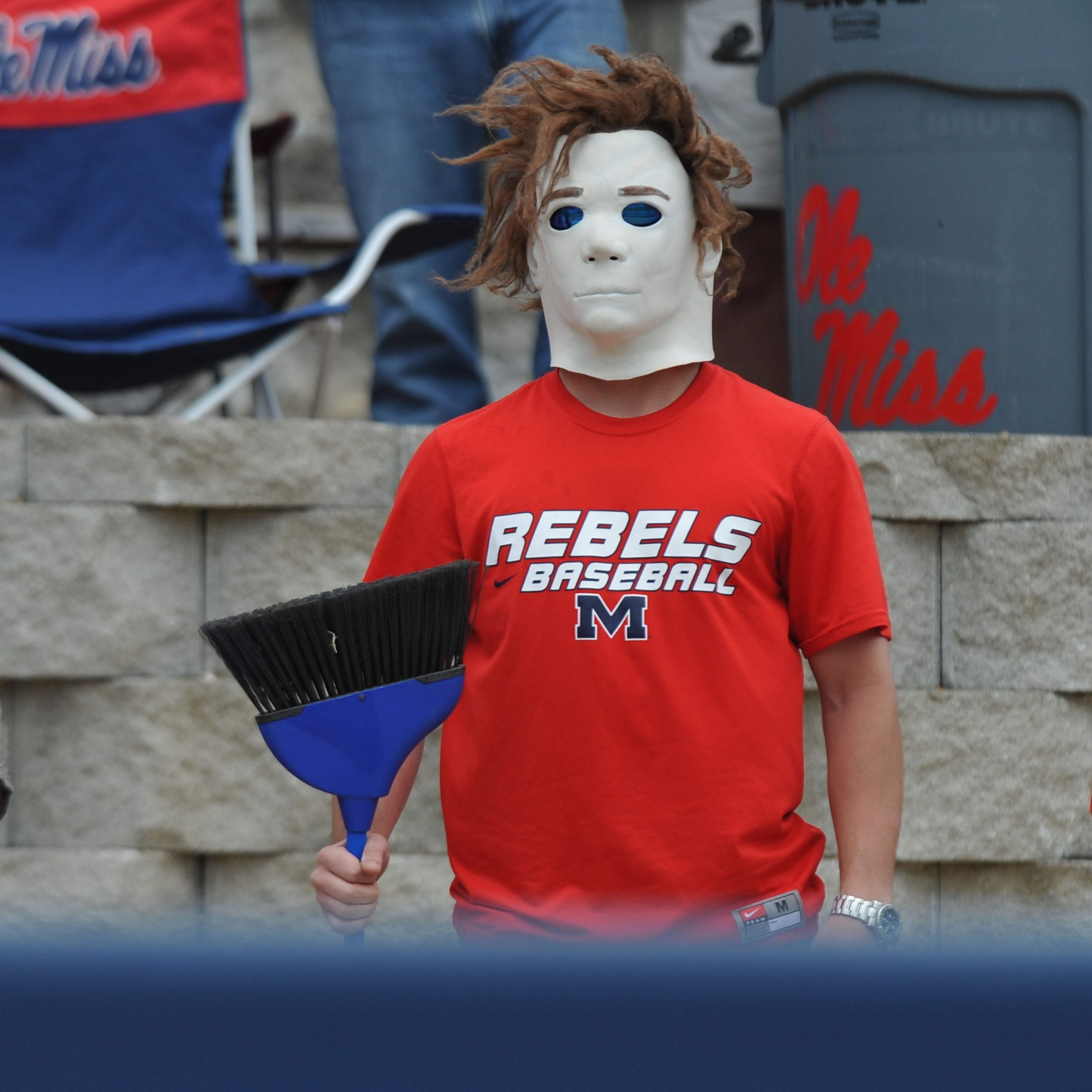 Even Ole Miss baseball's semi-retired 'Michael Myers of Swayze' got a well-deserved Omaha moment