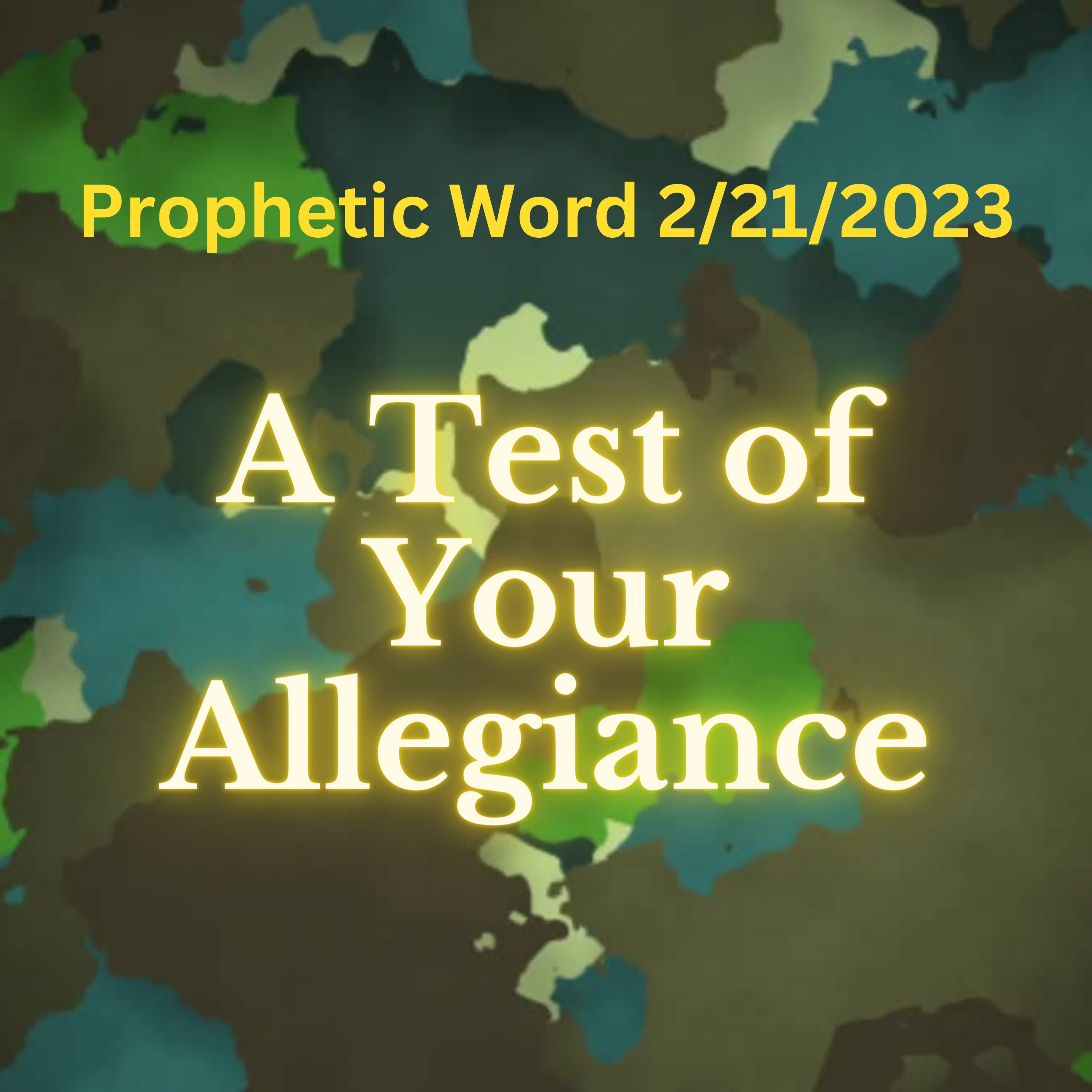 A TEST OF YOUR ALLEGIANCE