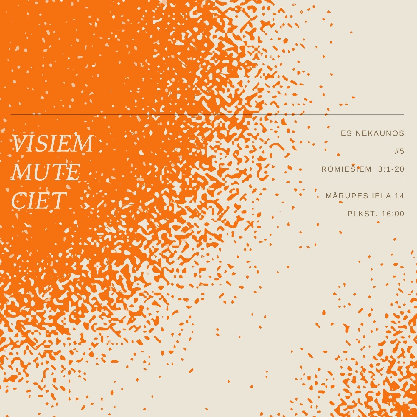 "Visiem mute ciet" - Romiešiem 3:1-20 (05.02.2023.) episode artwork