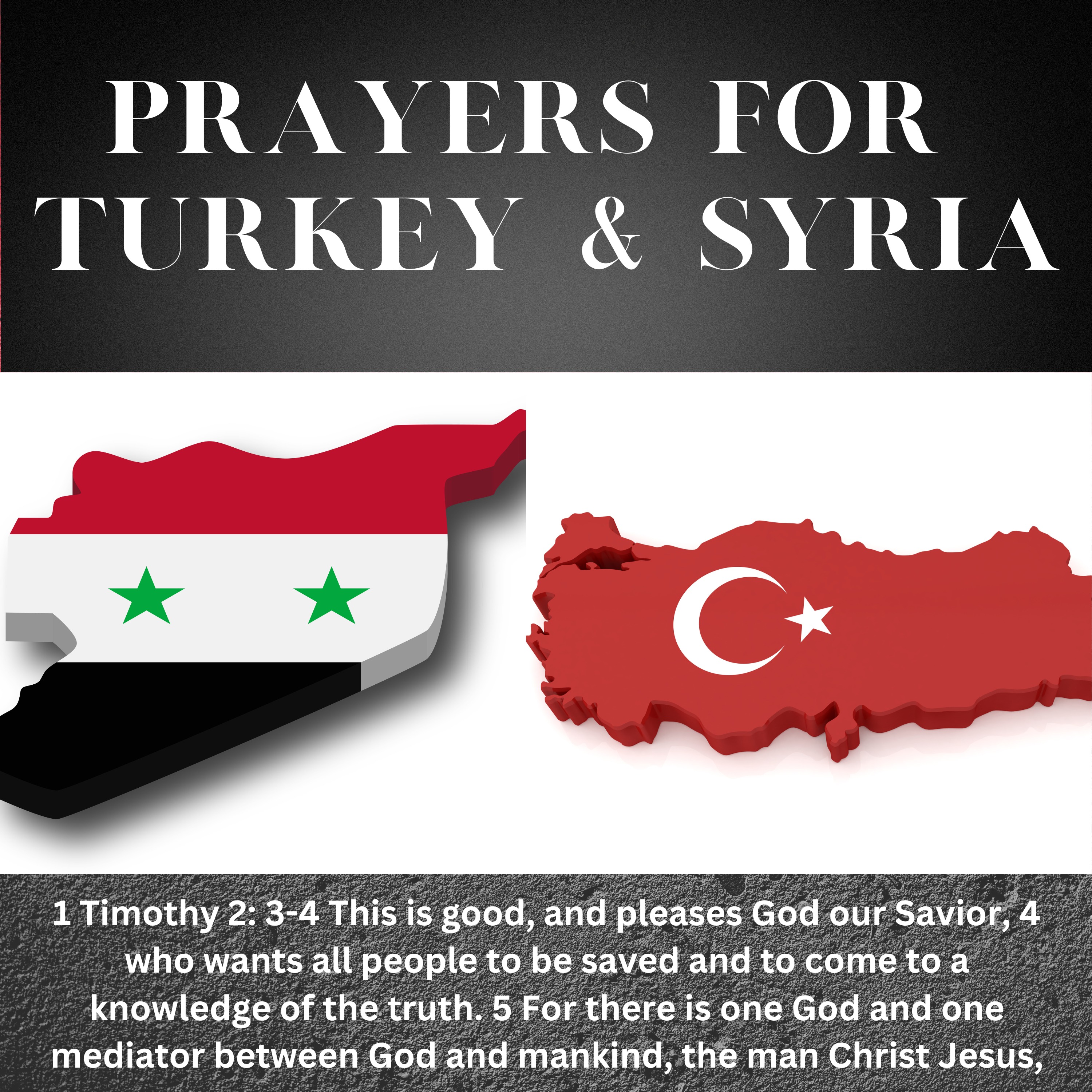 Prayers or Turkey & Syria