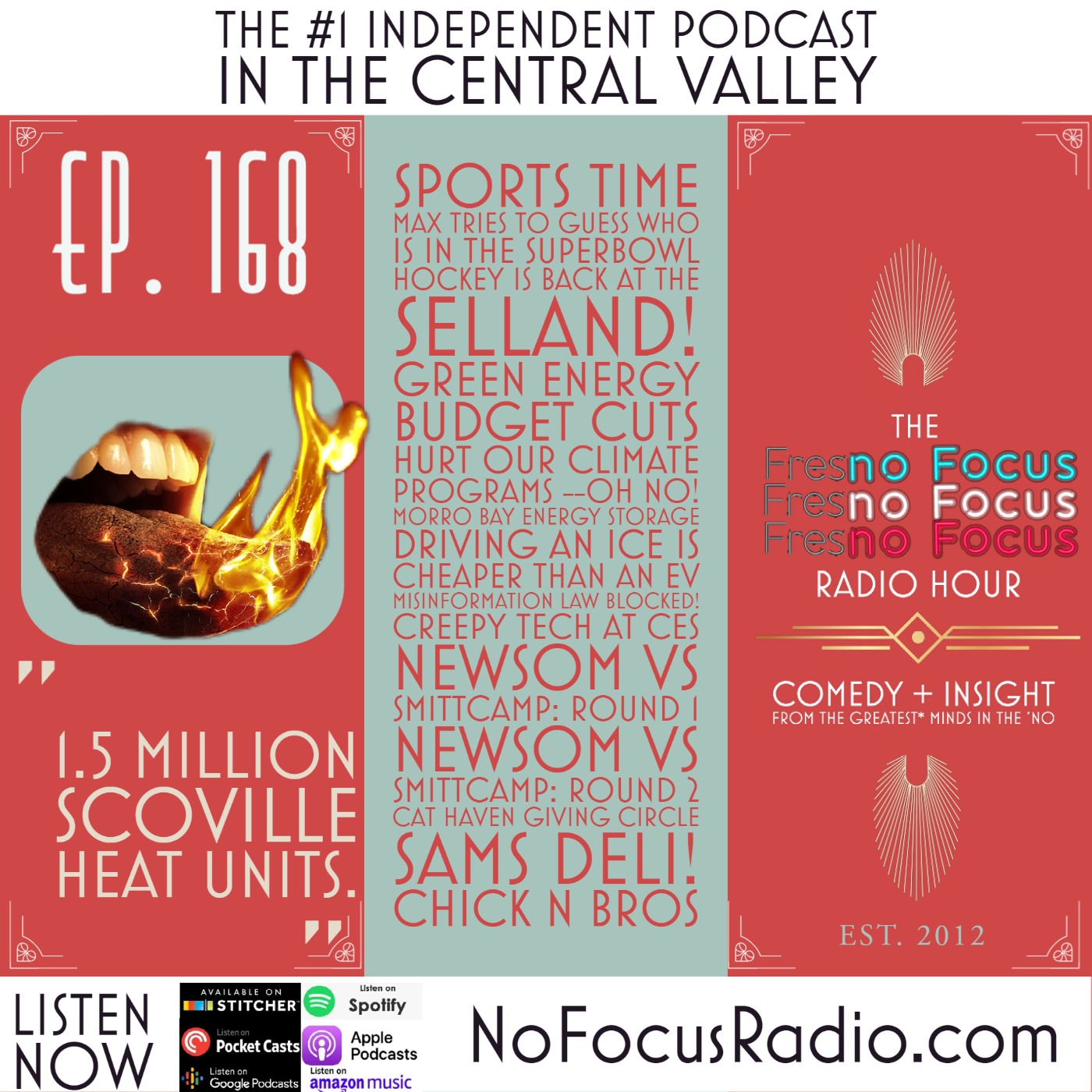 The no Focus Radio Hour Ep 168: "1.5 Million Scoville Heat Units."
