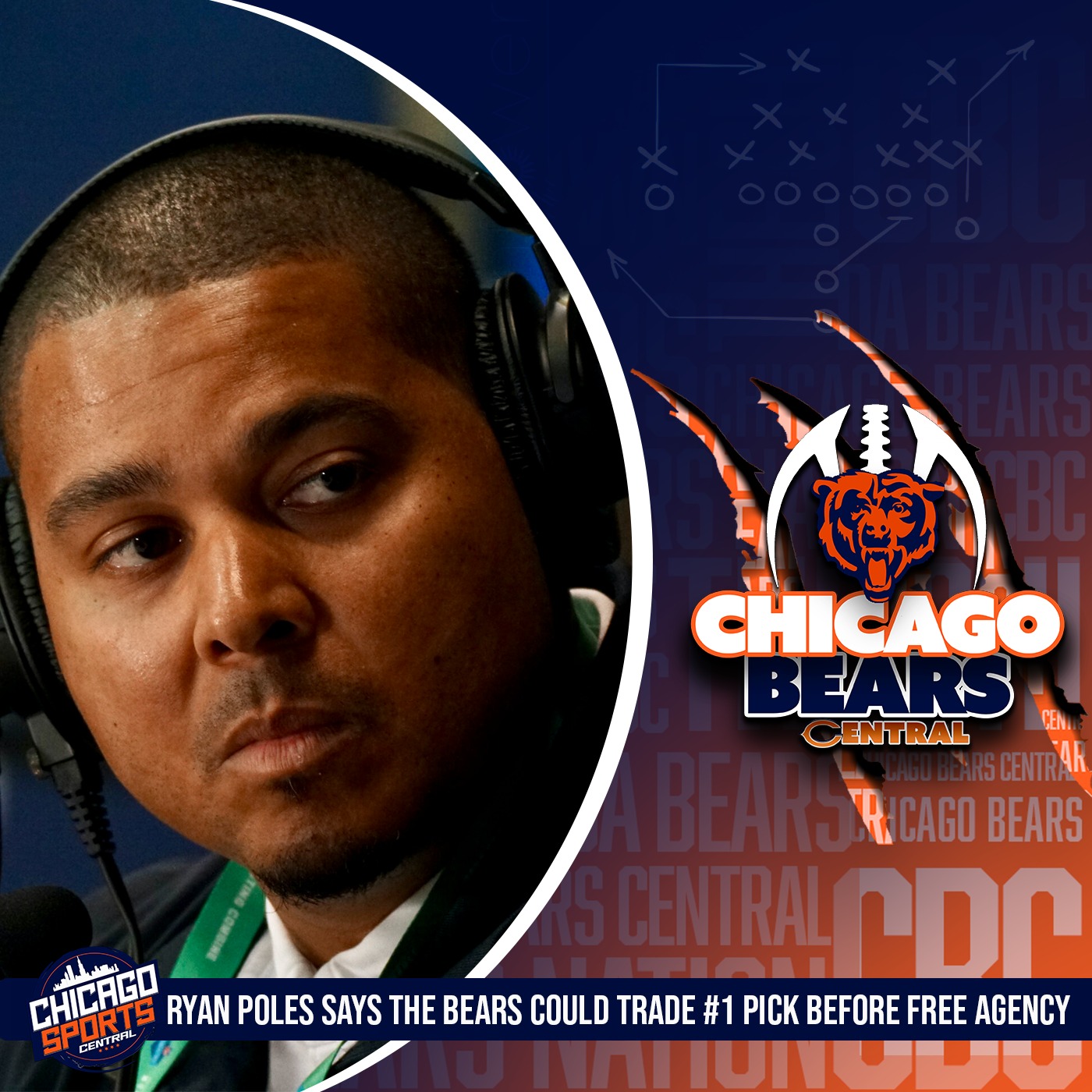 Ryan Poles Says The Bears Could Trade #1 Pick Before Free Agency | D-Linemen In Draft Combine