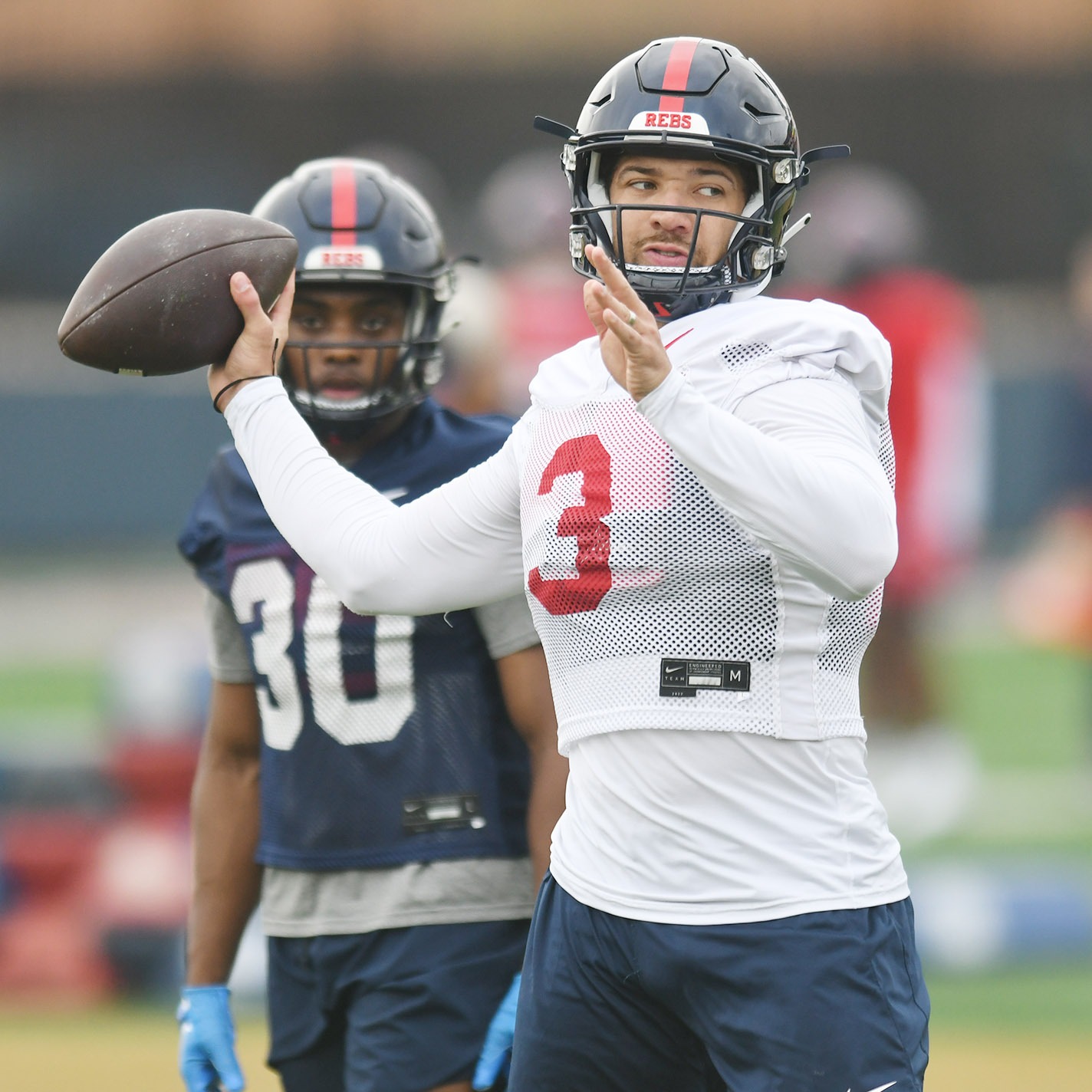Spencer Sanders is ‘ripping it’ in Ole Miss spring practices, and that’s good for everybody