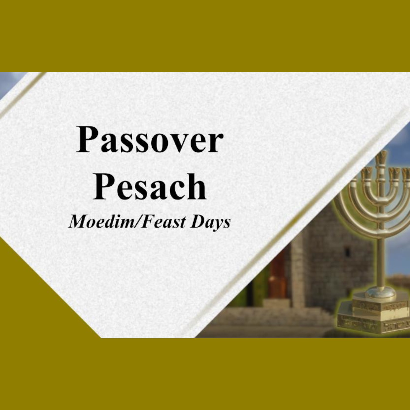 Passover / Pesach - Moedim Feast Days - God Honest Truth 03/24/2023