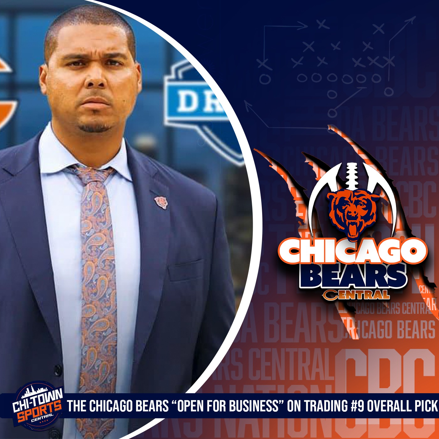 The Chicago Bears "Open" To Trading #9 Overall Pick In The NFL Draft