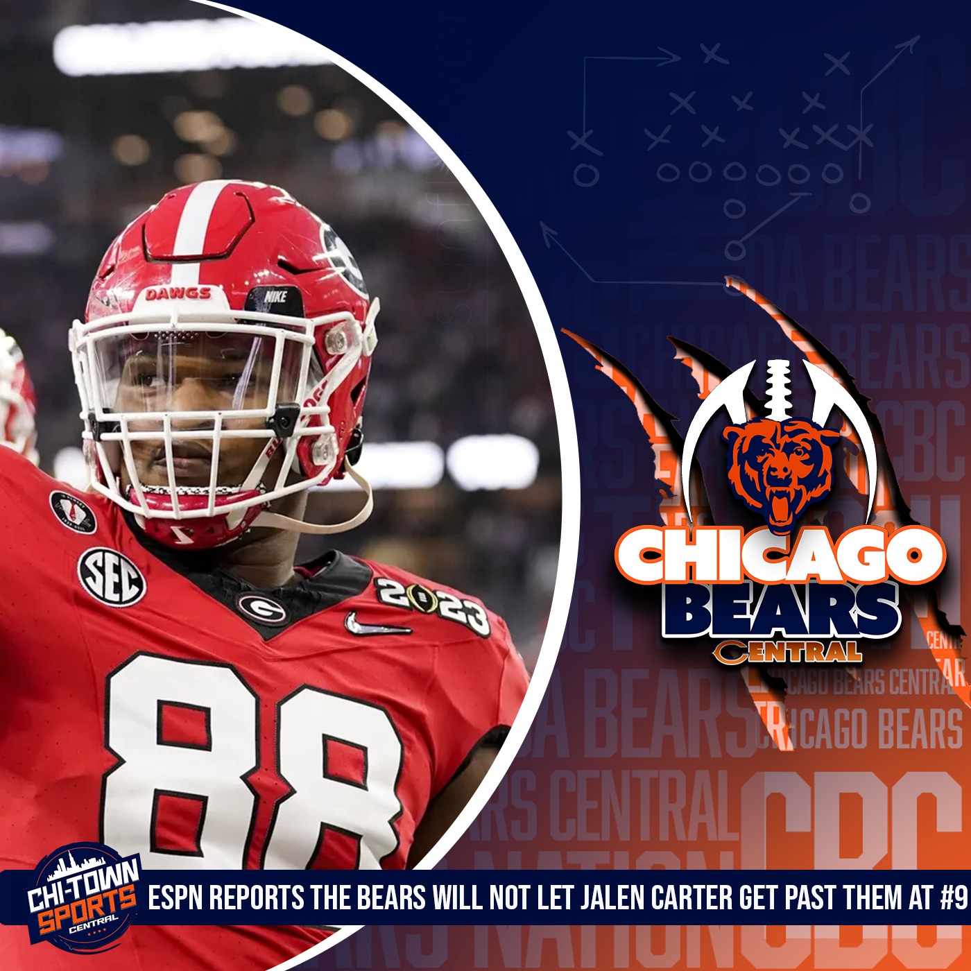 ESPN Reports The Bears Will Not Let Jalen Carter Get Past Them At #9