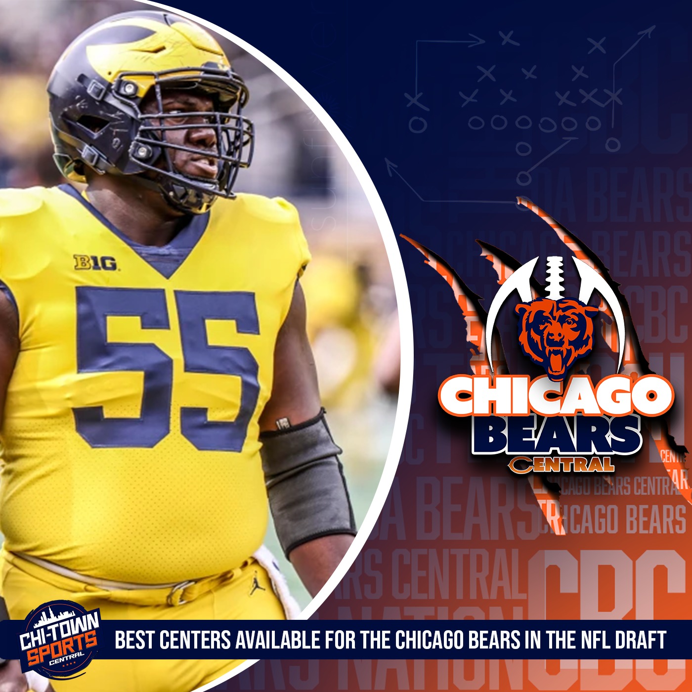 Best Centers Available For The Chicago Bears in the NDFL Draft