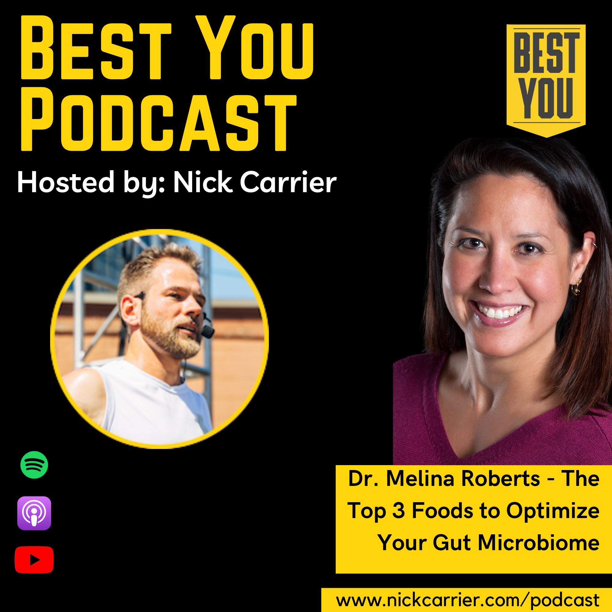 Dr. Melina Roberts - The Top 3 Foods to Optimize Your Gut Microbiome episode artwork