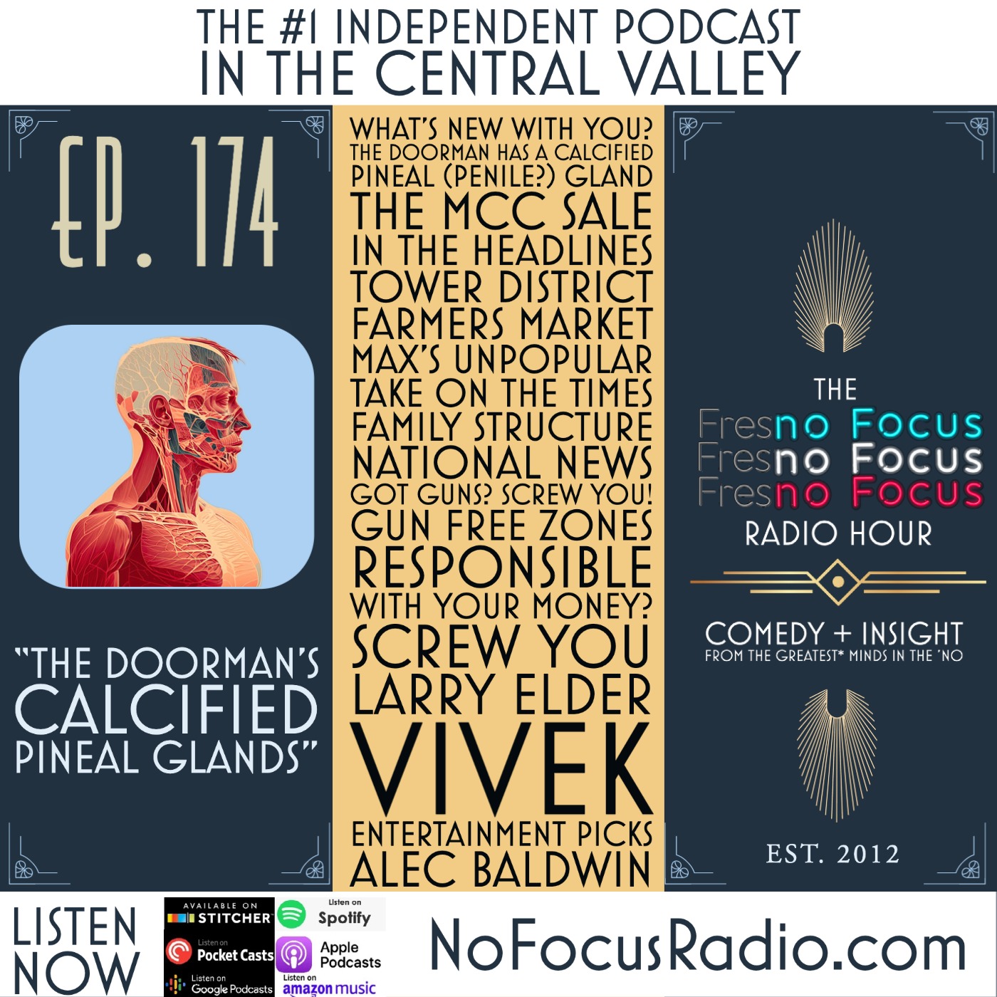 The no Focus Radio Hour Ep 174: "The Doorman's Calcified Pineal Glands."