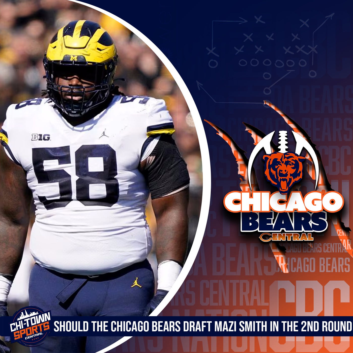 Should The Chicago Bears Draft Mazi Smith If He is There In The 2nd Round