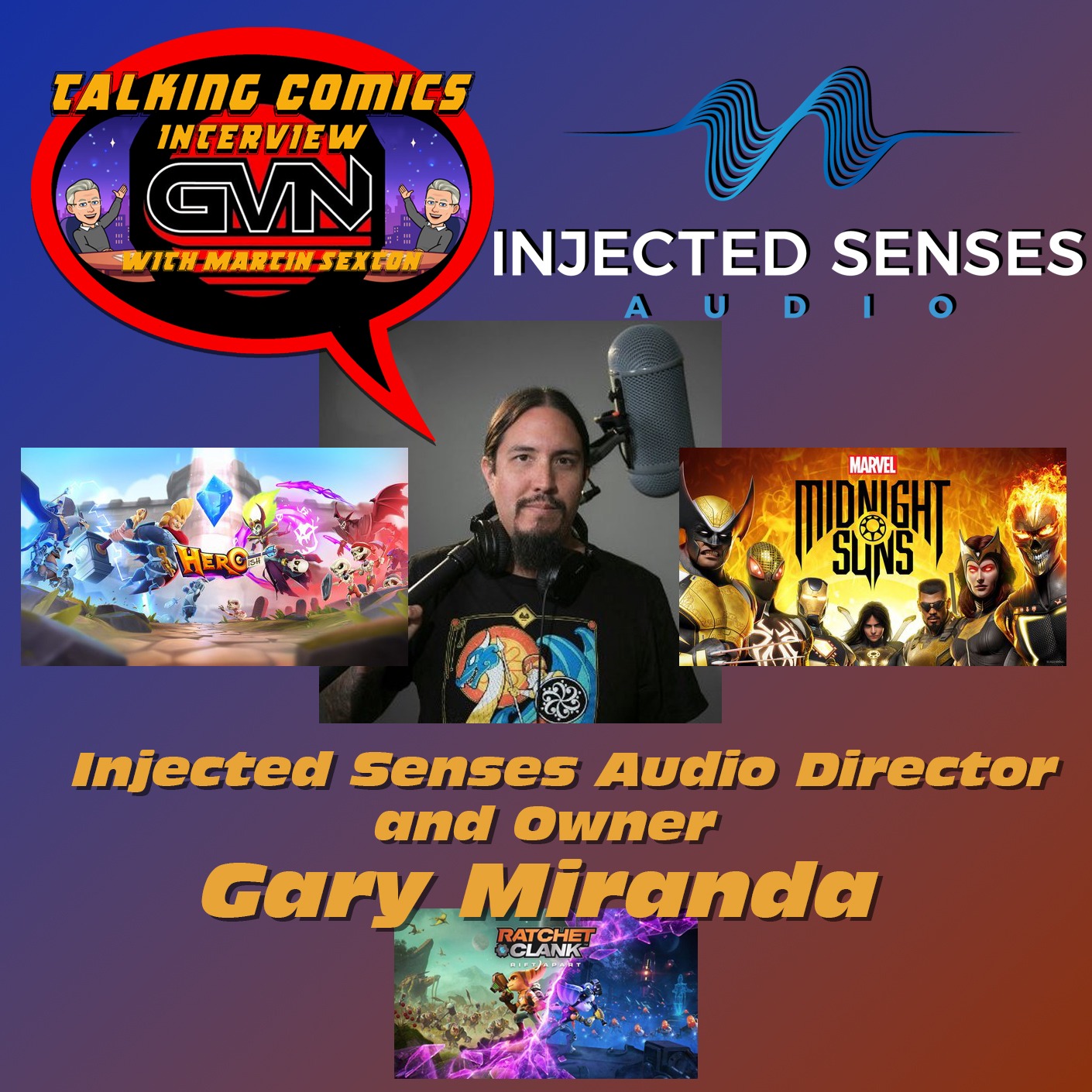 GVN Talking Comics Interview With Director Gary Miranda episode artwork