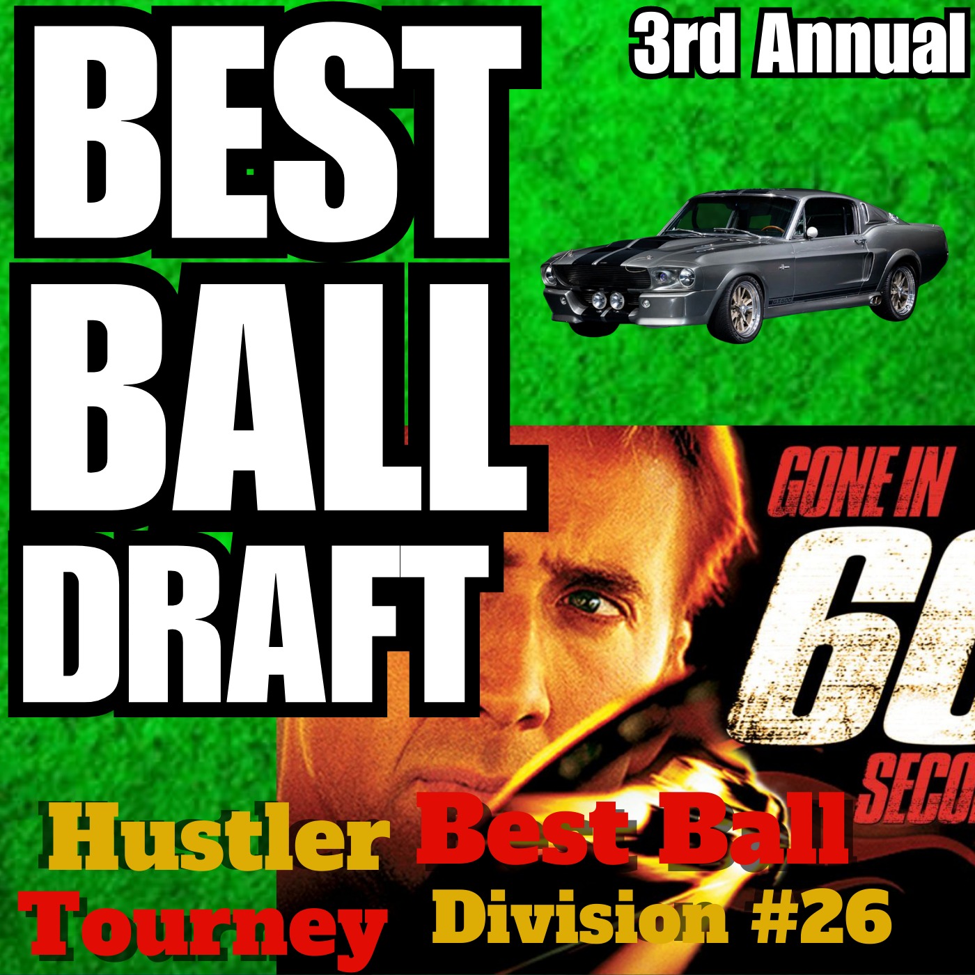 LIVE Best Ball Draft With ROOKIES, #26 GONE IN 60 SECONDS Division, Hustler Best Ball Tourney episode artwork